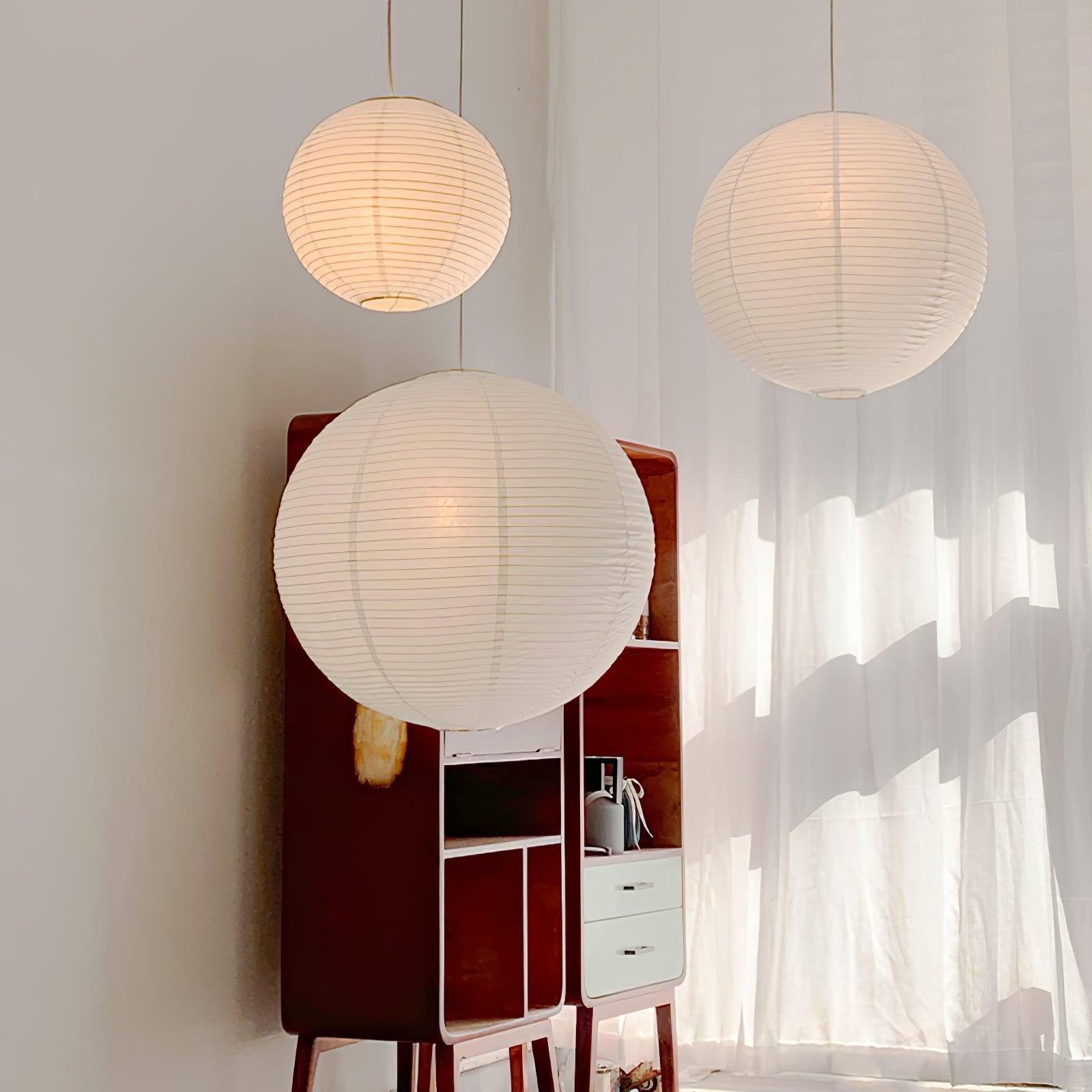 Arvexa Pendant Lamp Paper Wabi-Sabi Handmade-Neutral Decor