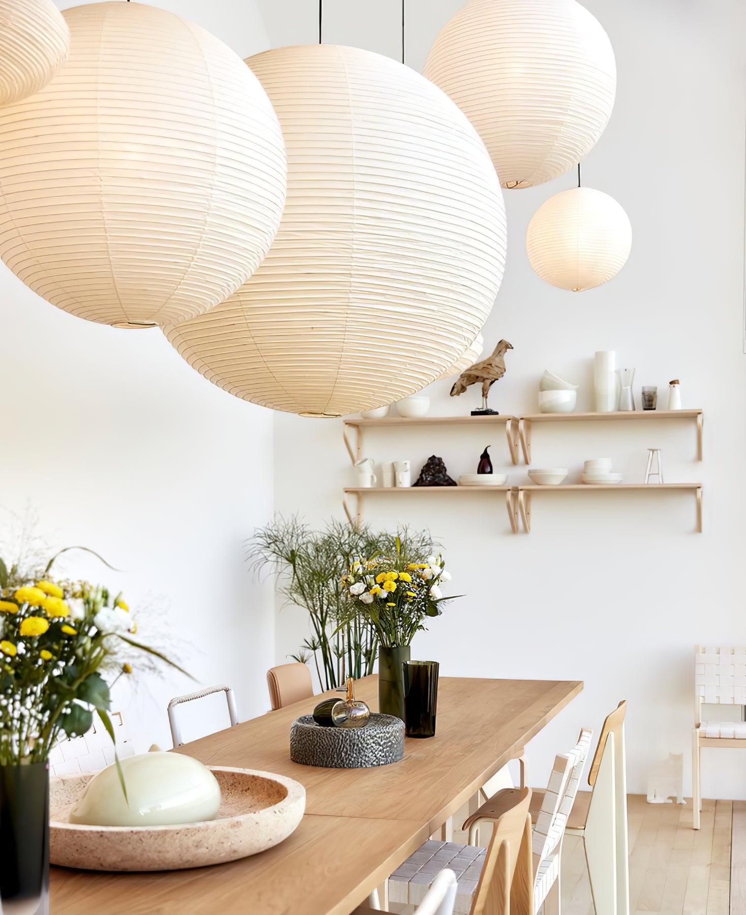Lustra Pendant Lamp Paper for Living Room-Neutral Decor