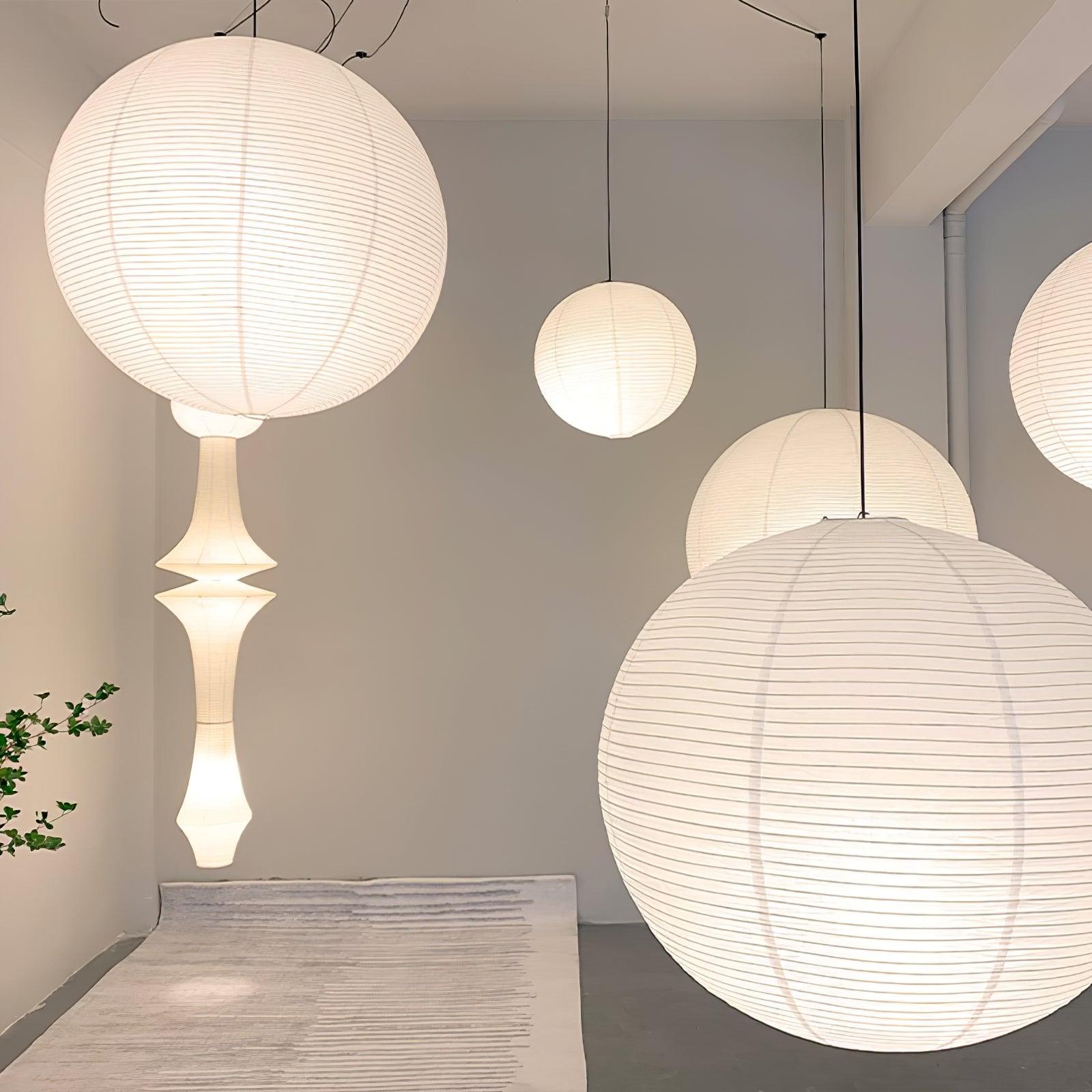 Lustra Pendant Lamp Paper for Living Room-Neutral Decor