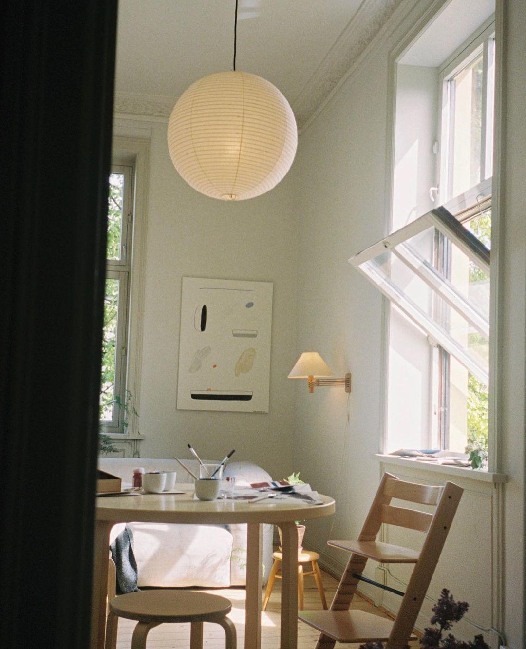 Lustra Pendant Lamp Paper for Living Room-Neutral Decor