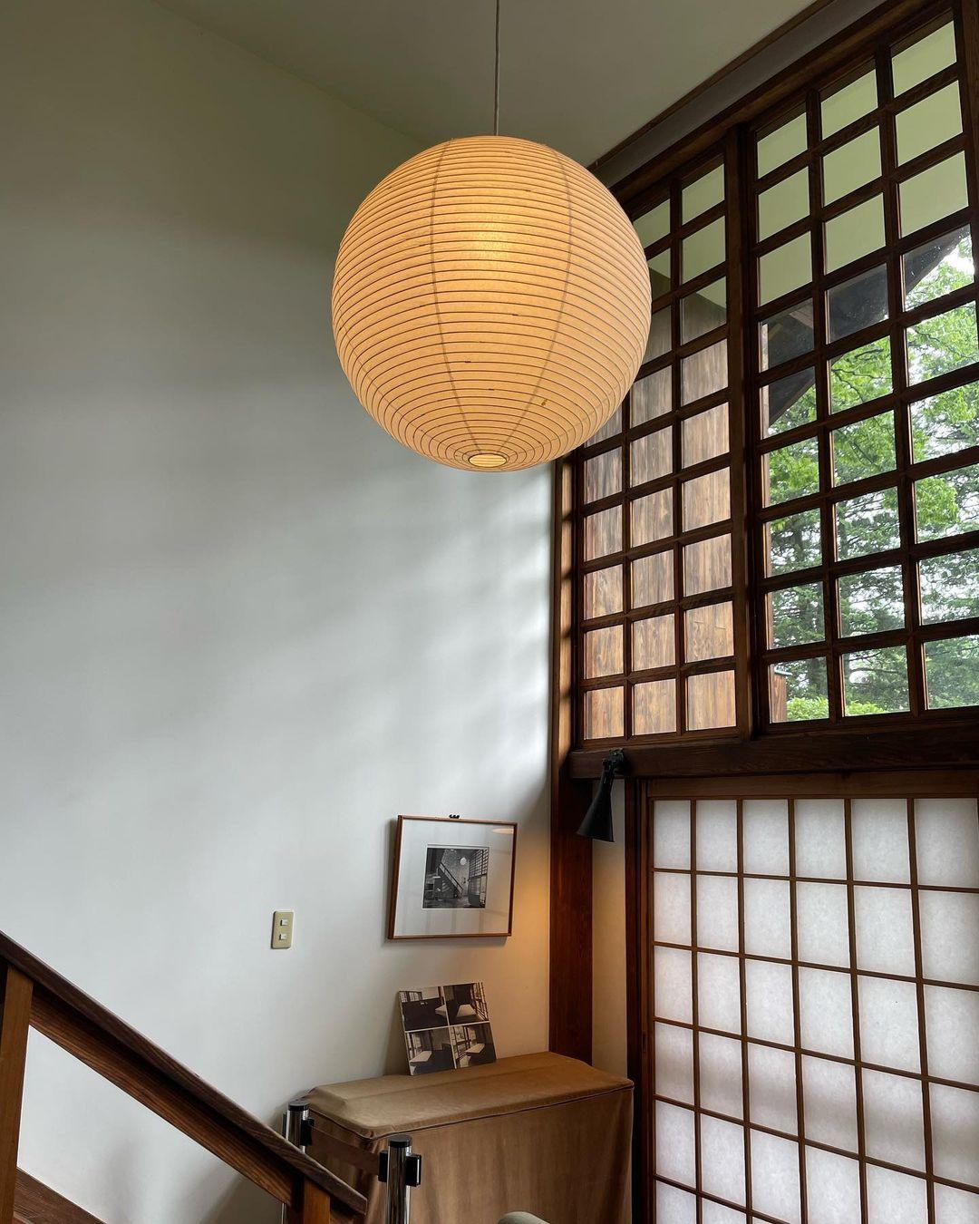 Arvexa Pendant Lamp Paper Wabi-Sabi Handmade-Neutral Decor