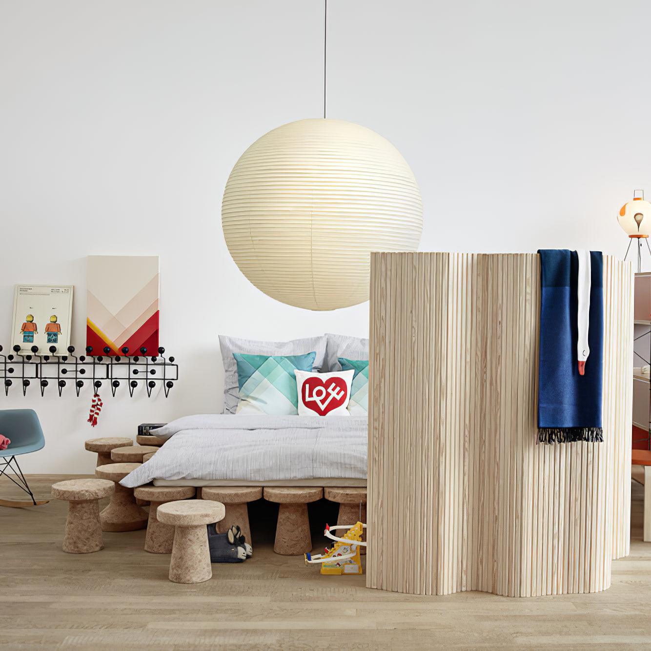 Lustra Pendant Lamp Paper for Living Room-Neutral Decor