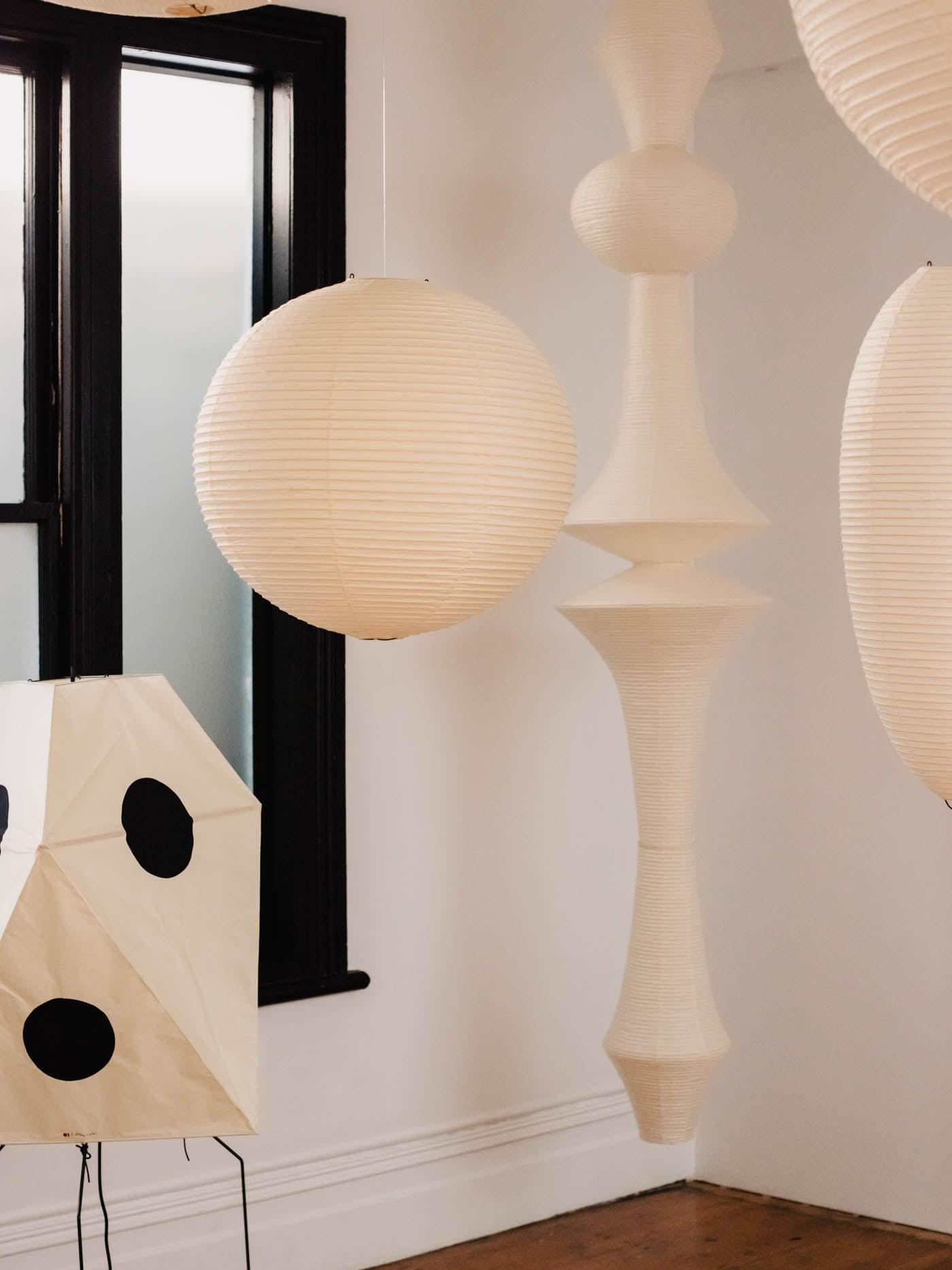 Lustra Pendant Light Washi Paper E for Living Room-Neutral Decor