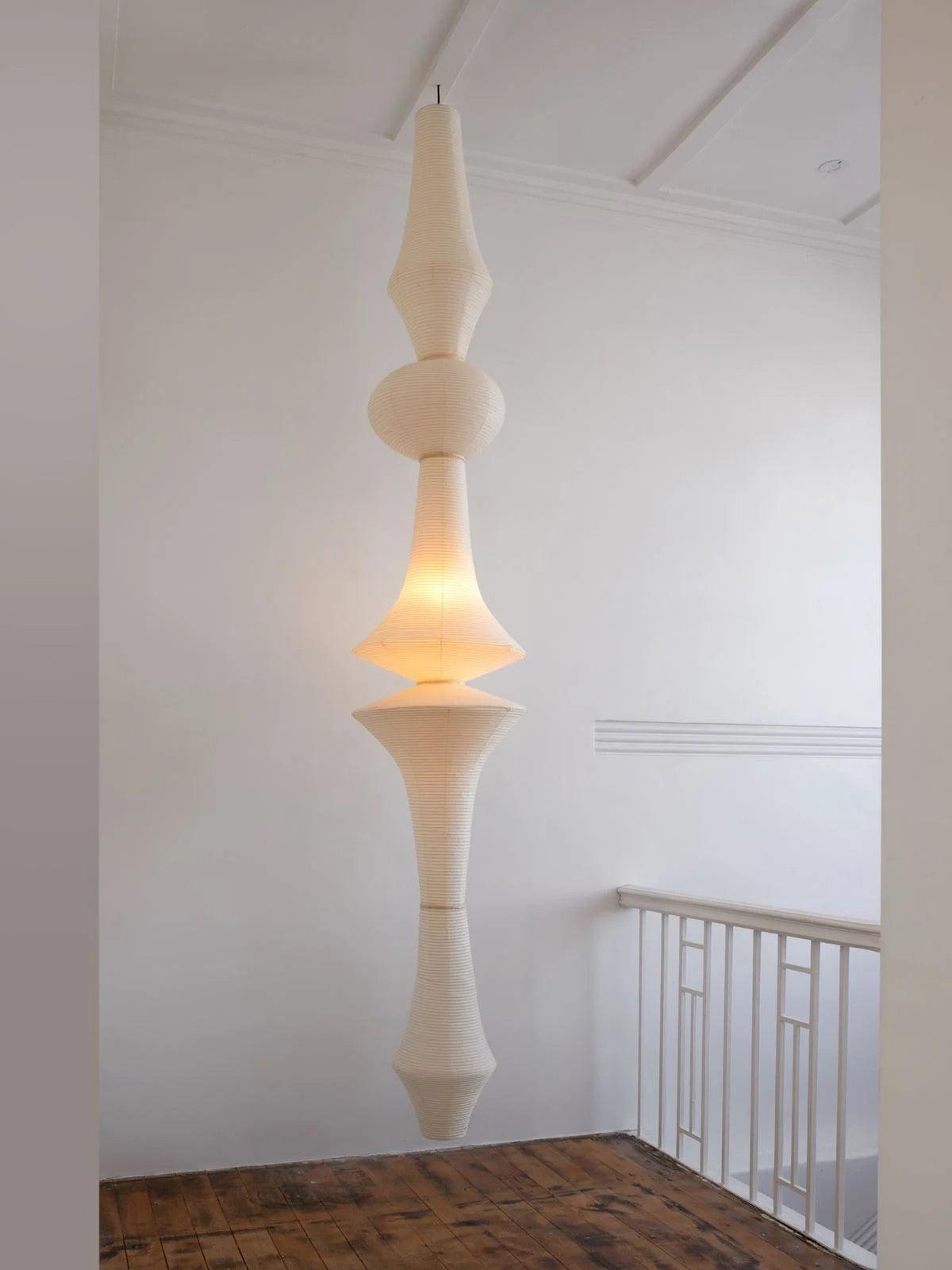 Lustra Pendant Light Washi Paper E for Living Room-Neutral Decor