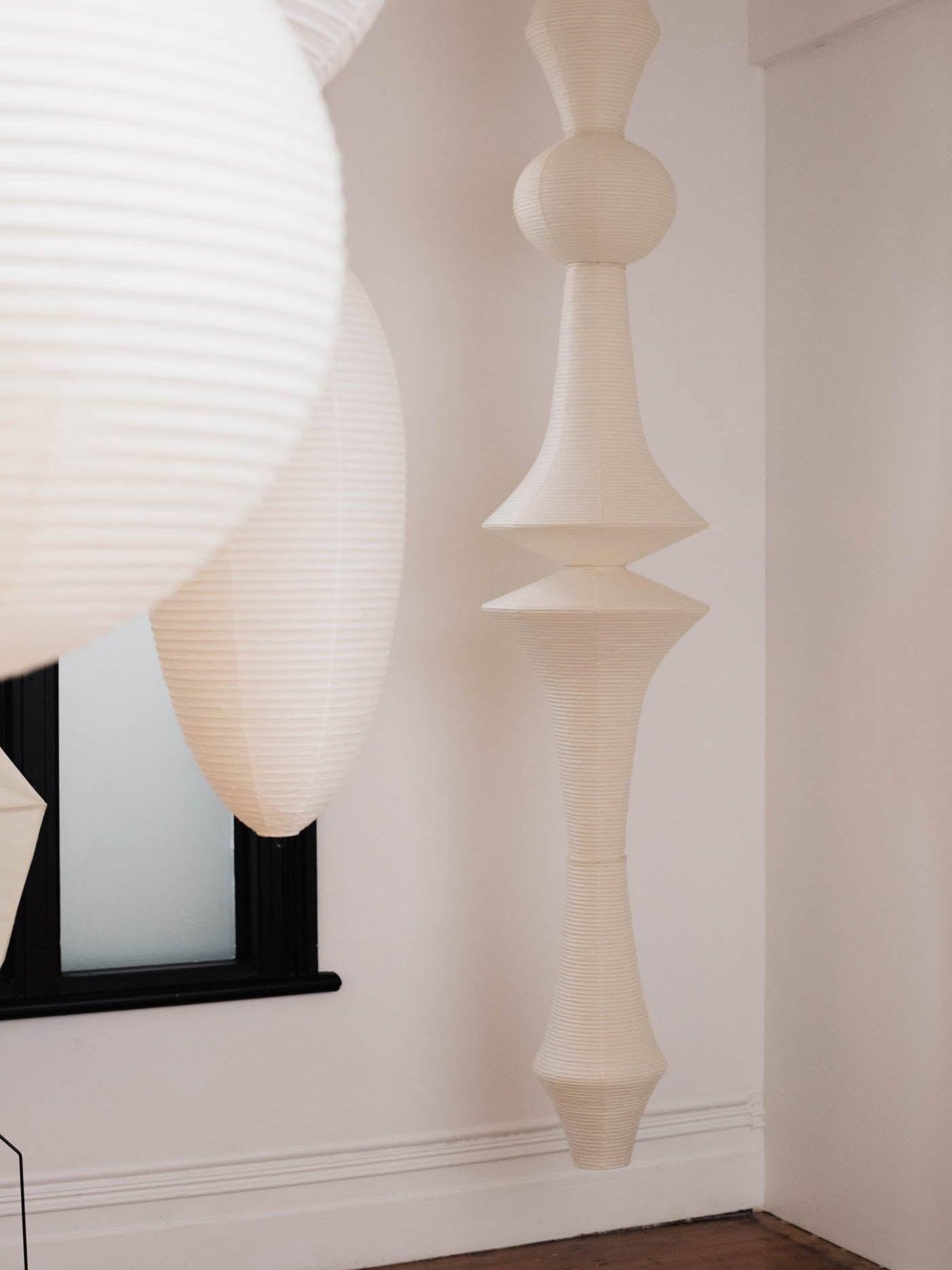 Lustra Pendant Light Washi Paper E for Living Room-Neutral Decor