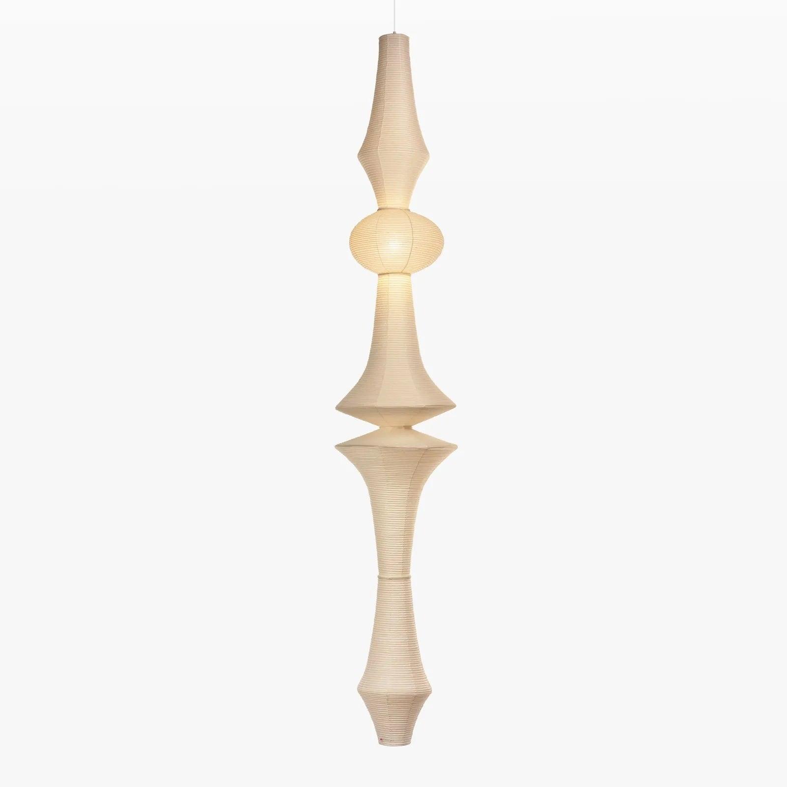 Faye Sculptural Paper Vertical Pendant Light - Neutralighting