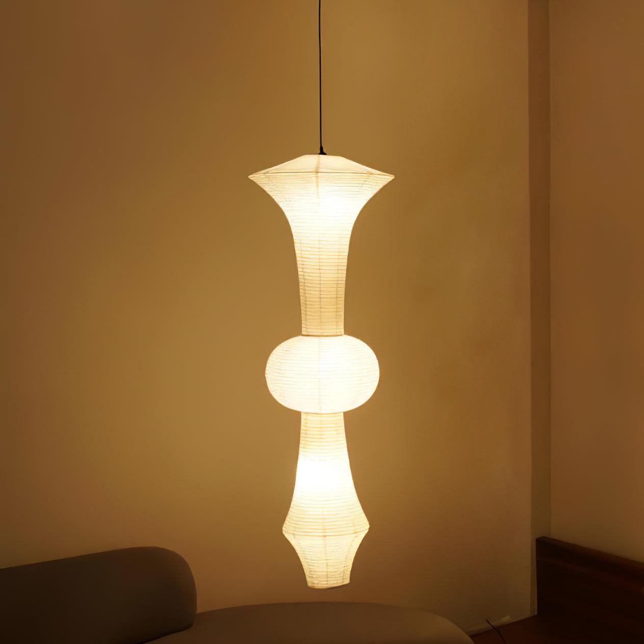 Lustra Pendant Light Washi Paper E for Living Room-Neutral Decor
