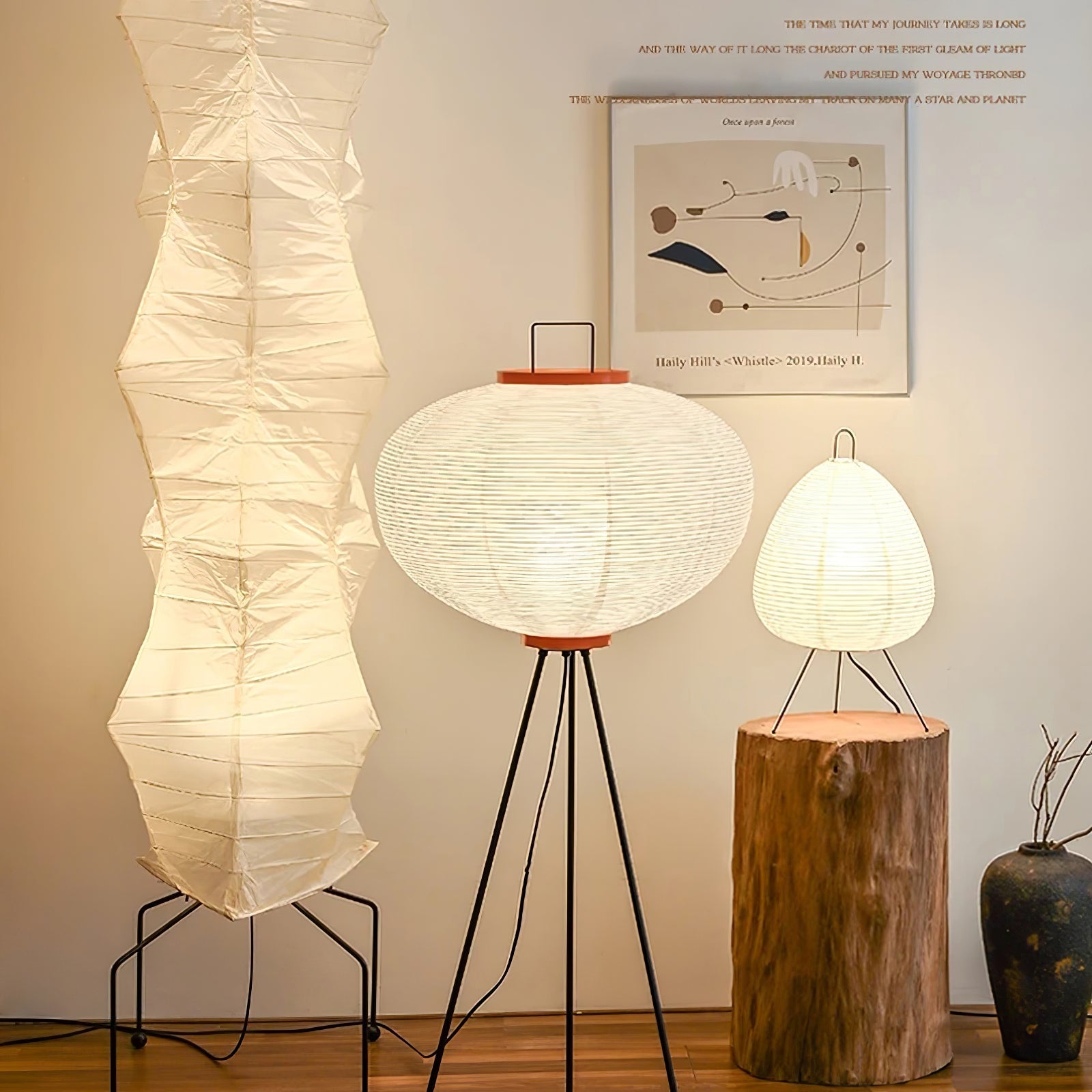 Krelix Paper Scandinavian Floor Lamp-Neutral Decor