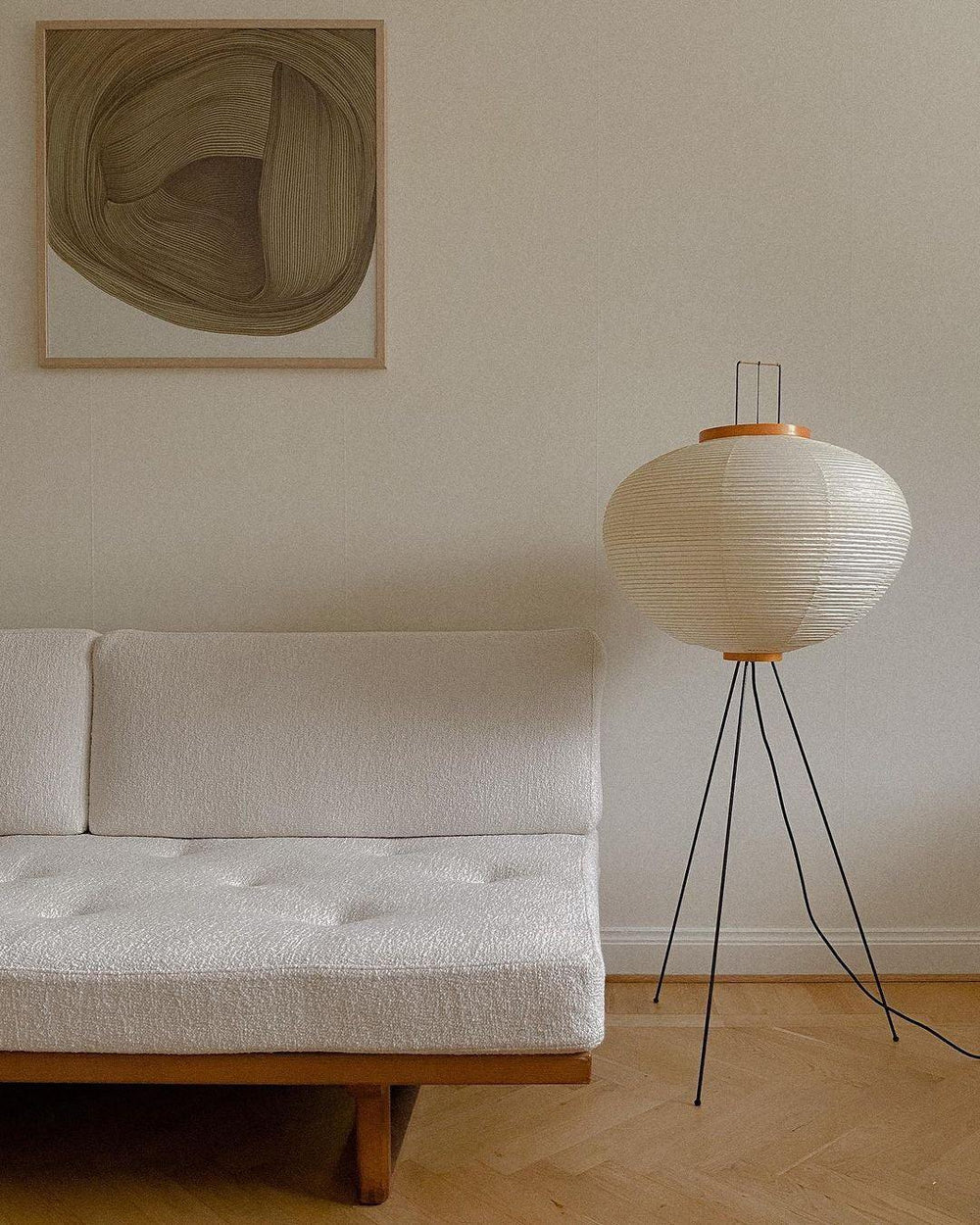 Krelix Paper Scandinavian Floor Lamp-Neutral Decor