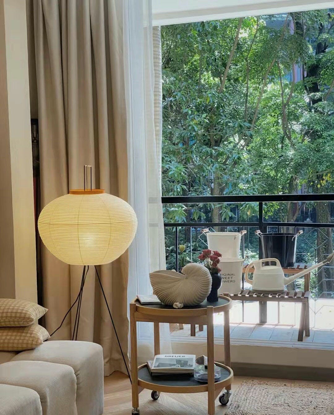 Krelix Paper Scandinavian Floor Lamp-Neutral Decor