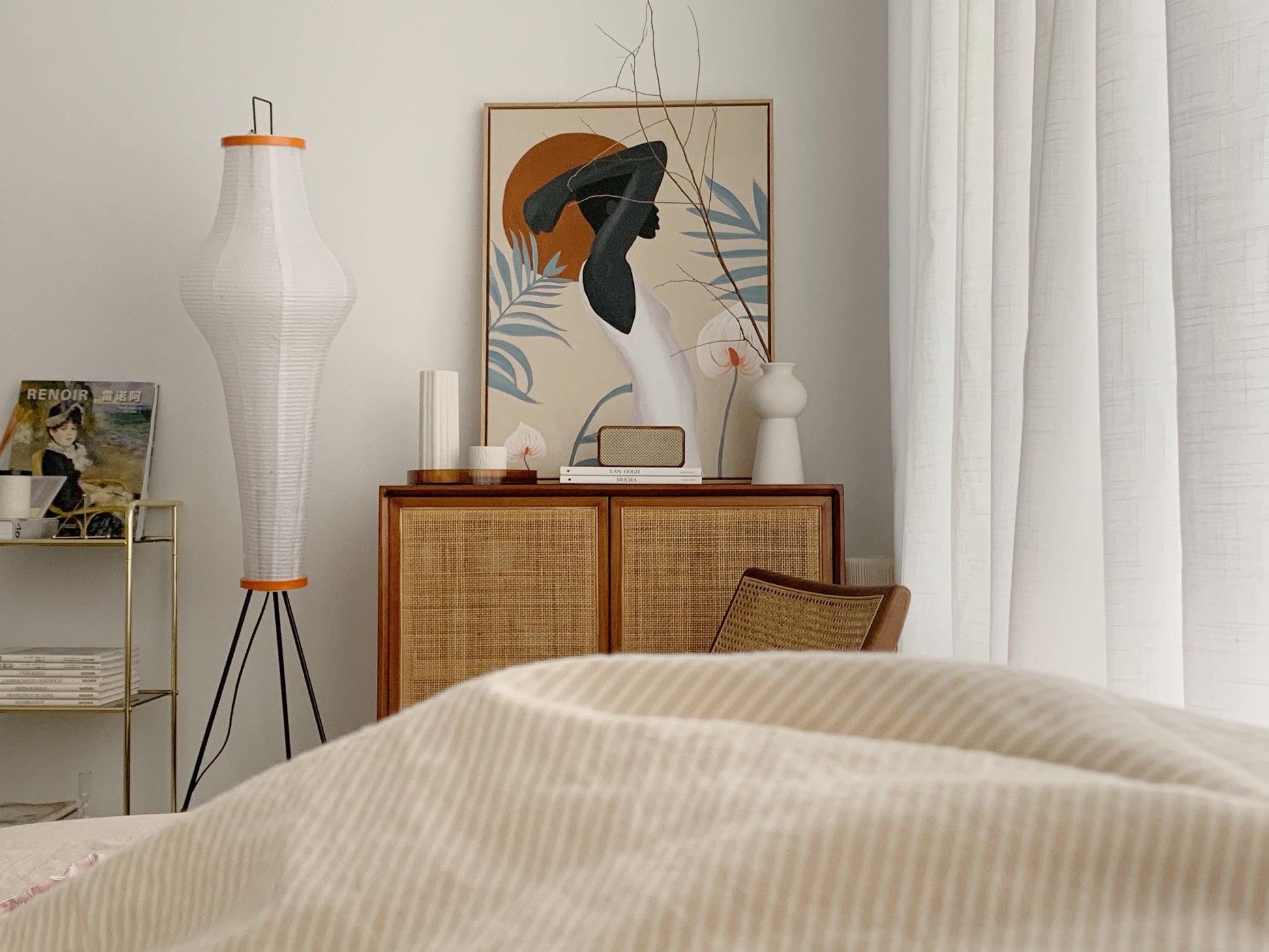 Krelix Paper Scandinavian Floor Lamp-Neutral Decor