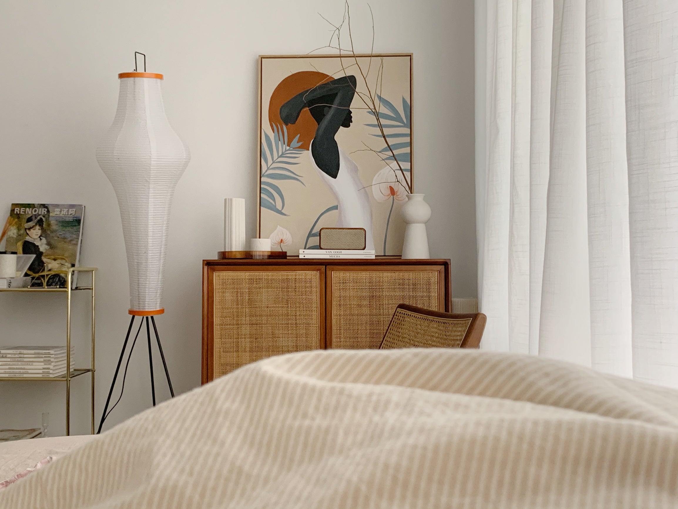 Krelix Paper Scandinavian Floor Lamp-Neutral Decor