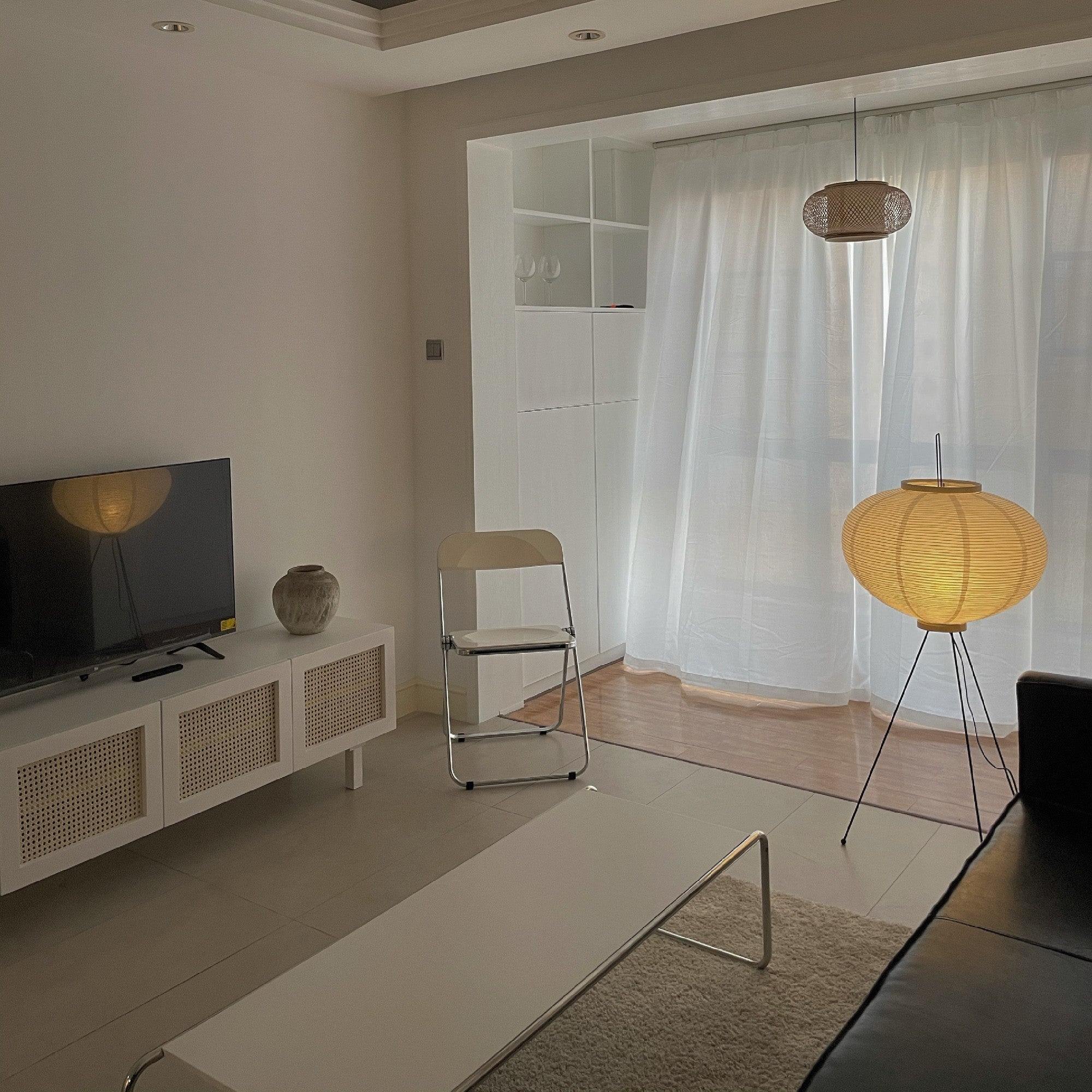 Krelix Paper Scandinavian Floor Lamp-Neutral Decor