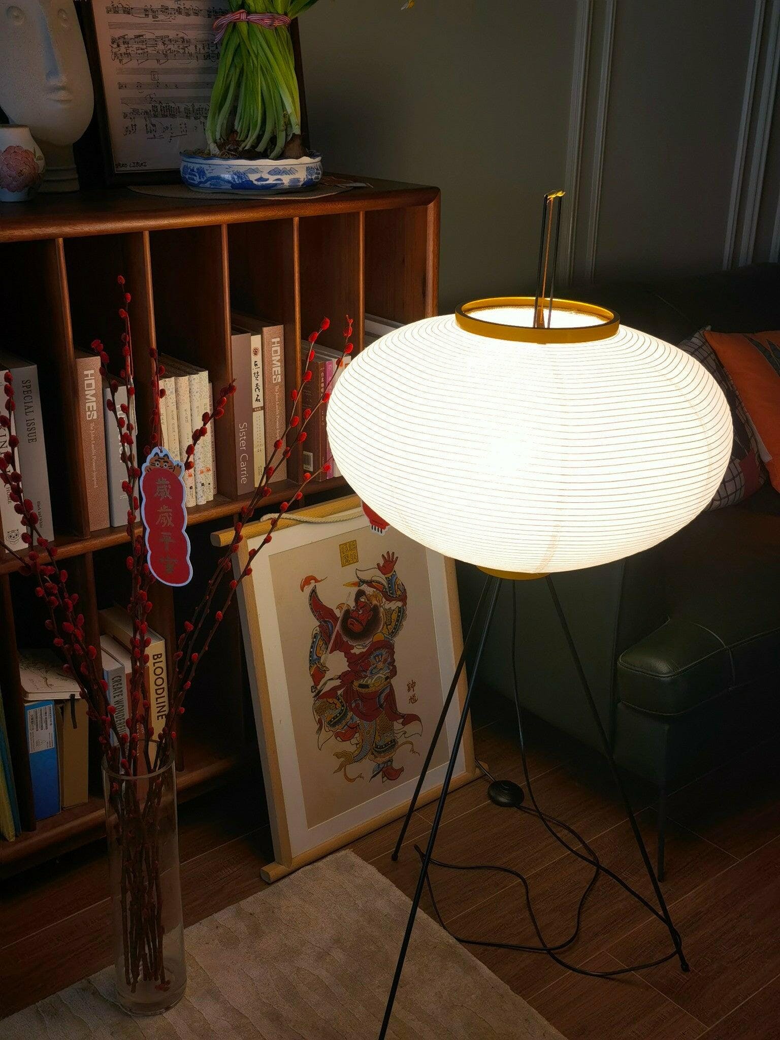 Krelix Paper Scandinavian Floor Lamp-Neutral Decor