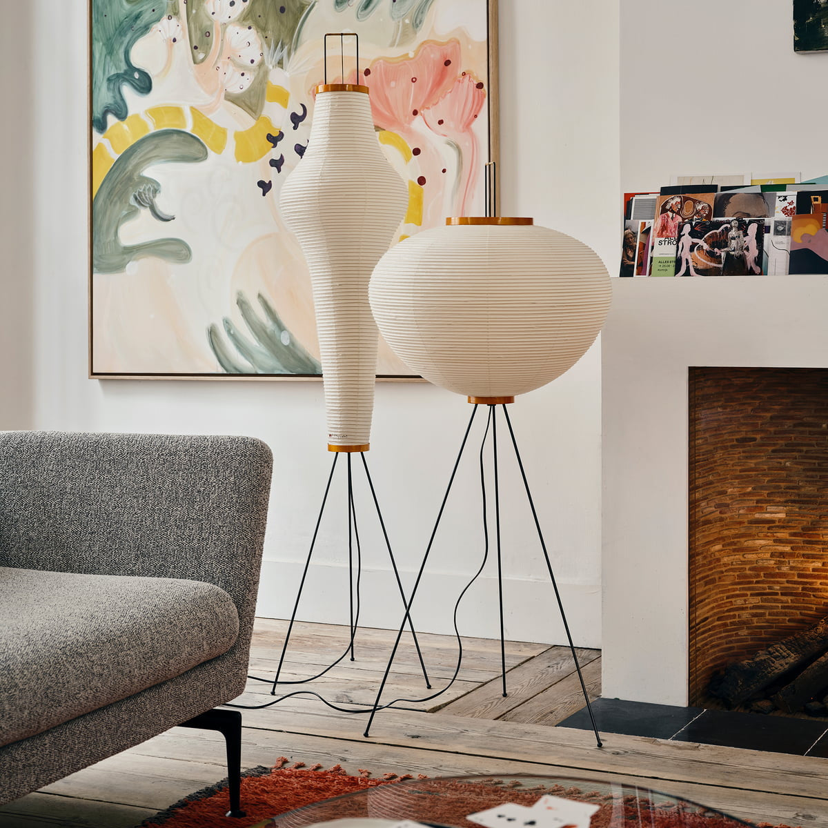 Krelix Paper Scandinavian Floor Lamp-Neutral Decor