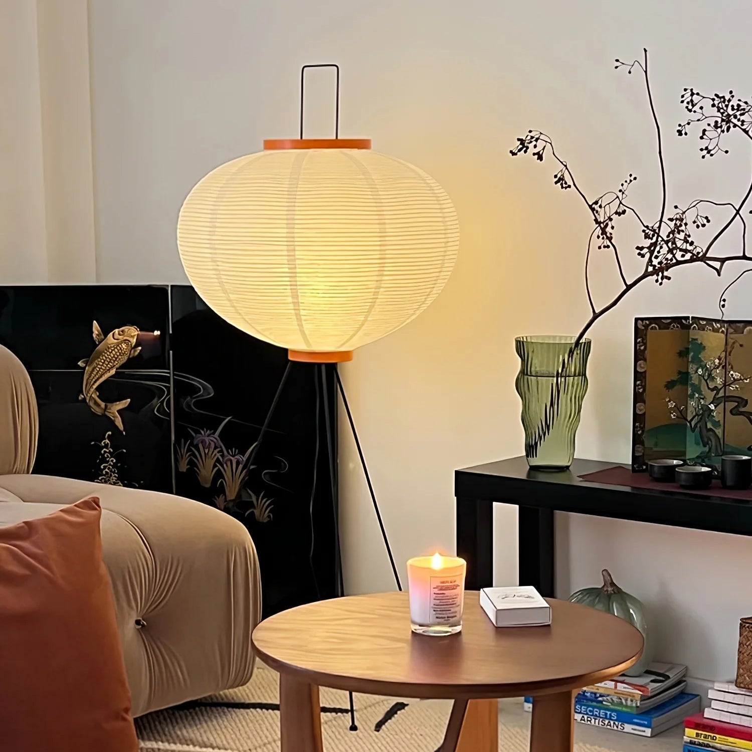 Krelix Paper Scandinavian Floor Lamp-Neutral Decor