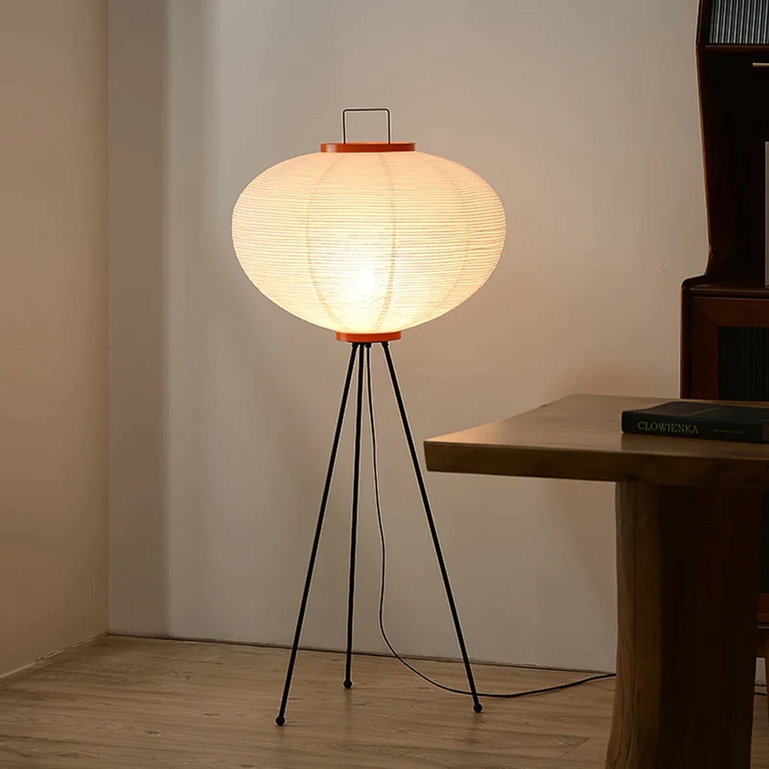 Krelix Paper Scandinavian Floor Lamp-Neutral Decor