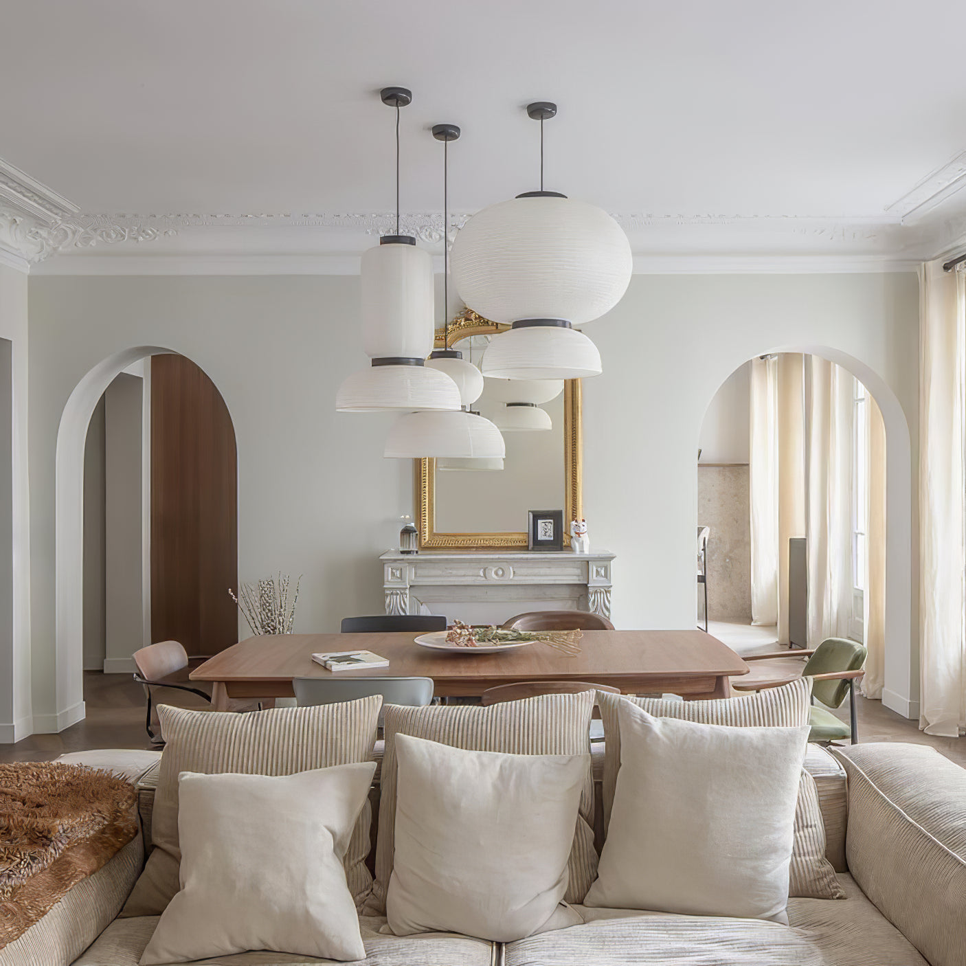 Quinvel Paper Scandinavian Pendant Lamp-Neutral Decor