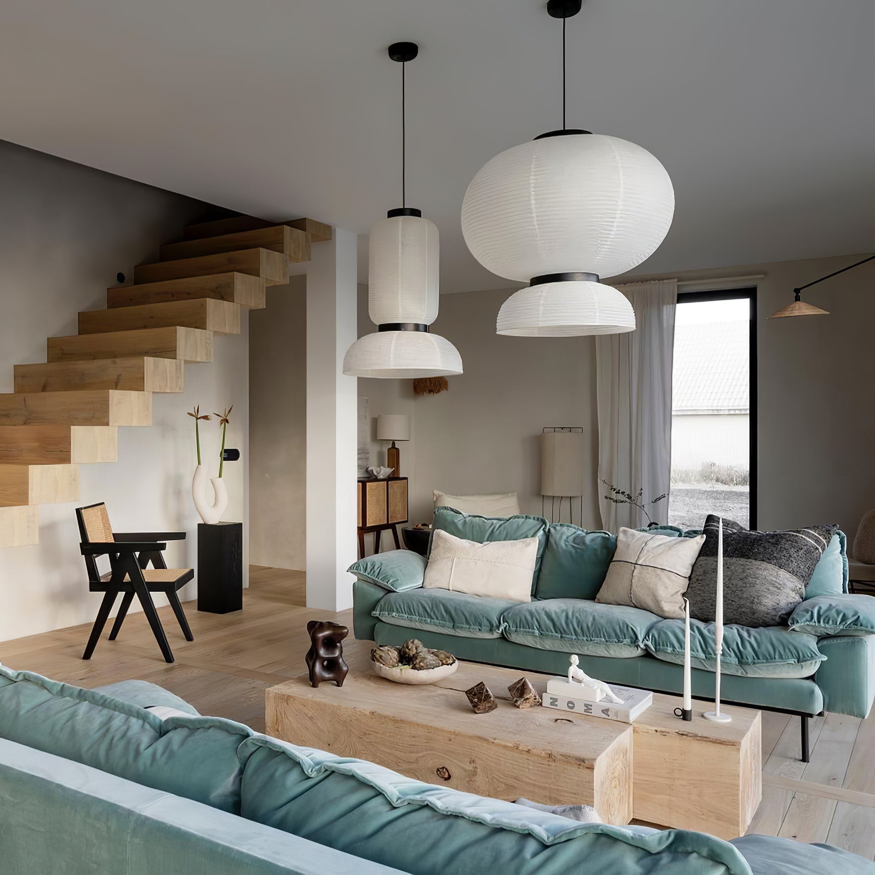 Nyzorora Modern Minimalist Swag Pendant Lamp-Neutral Decor
