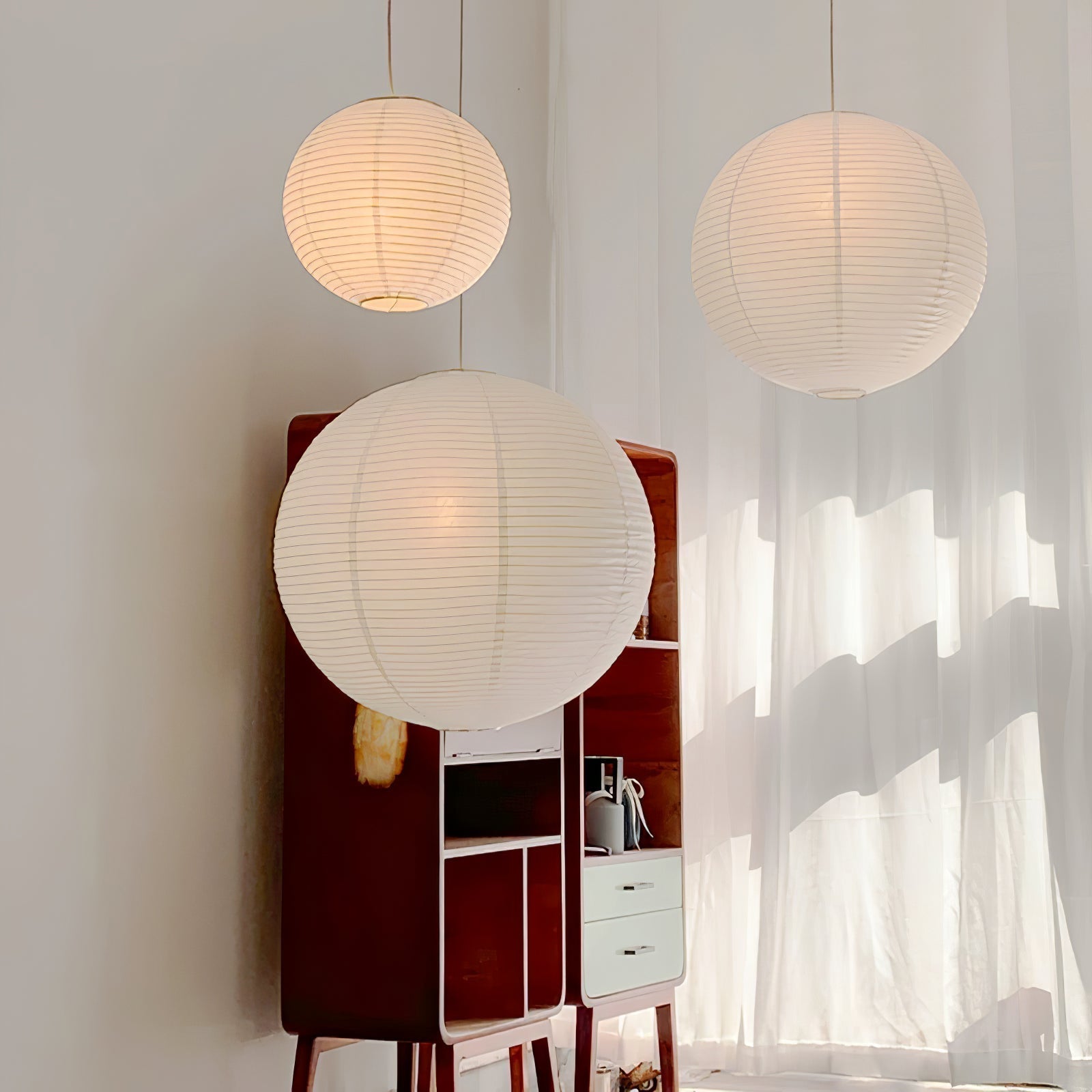 Arvexa Pendant Lamp Paper Wabi-Sabi Handmade-Neutral Decor