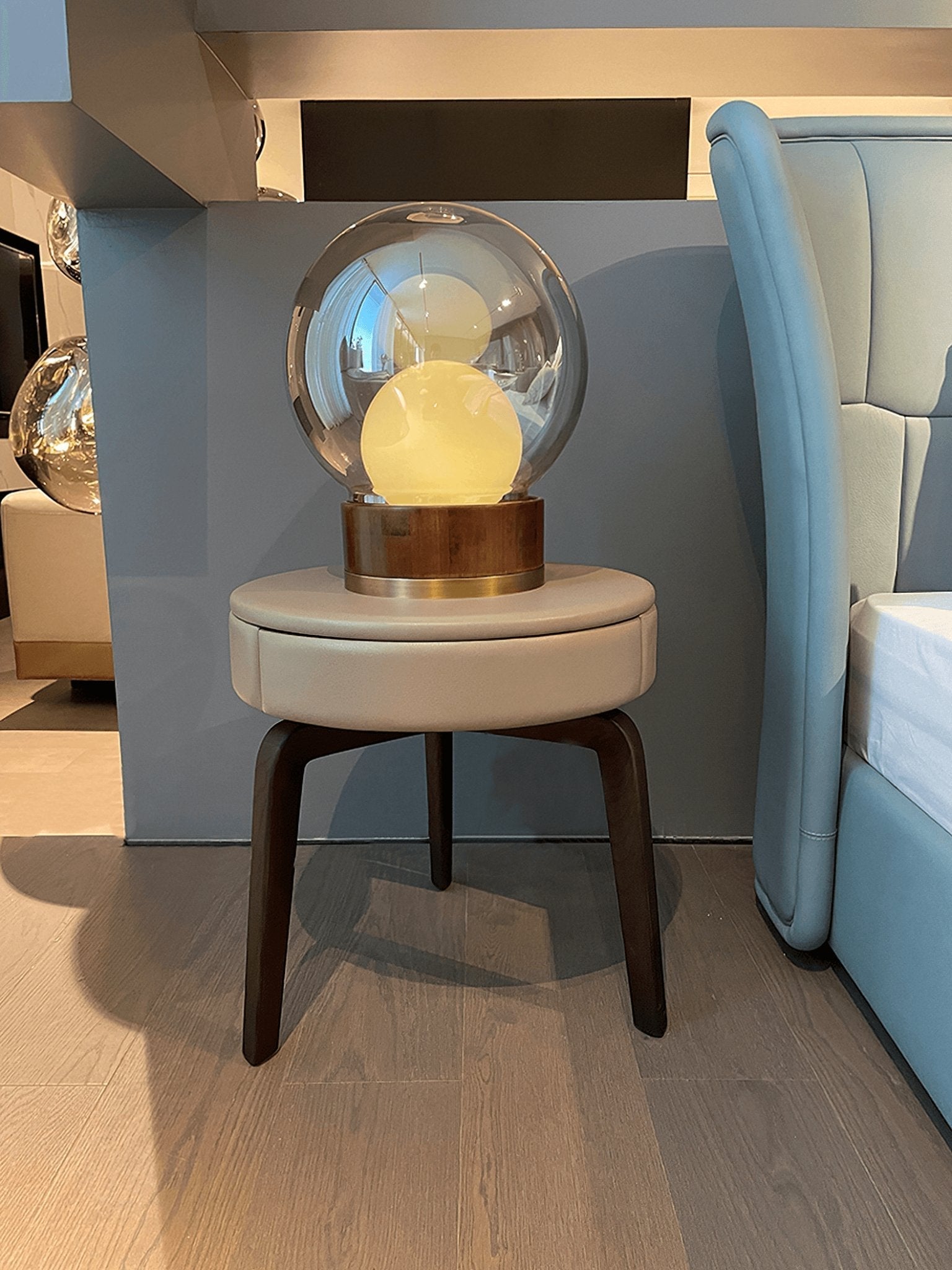 Brinox Wood Artistic Table lamp-Neutral Decor