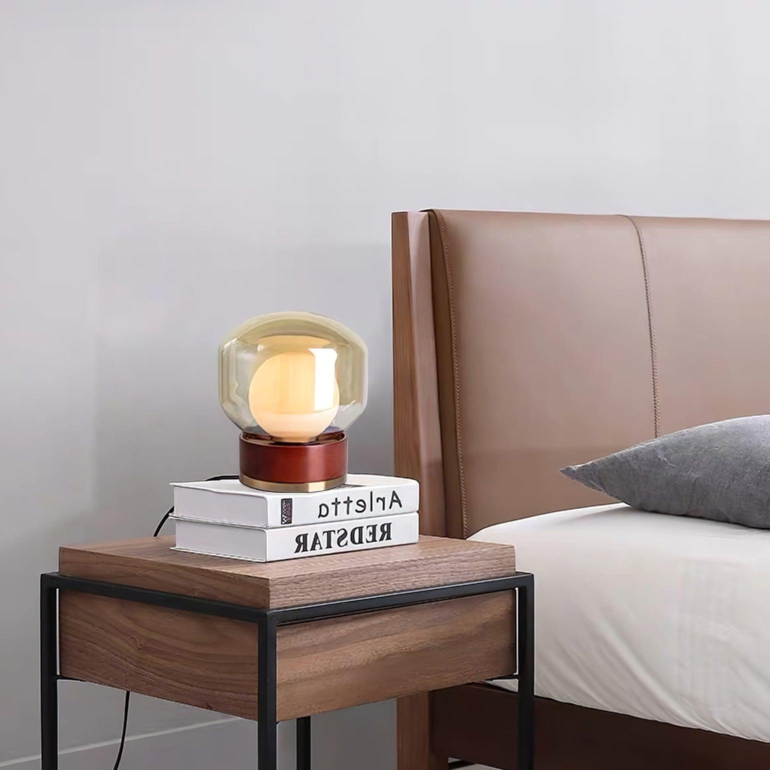 Brinox Wood Artistic Table lamp-Neutral Decor