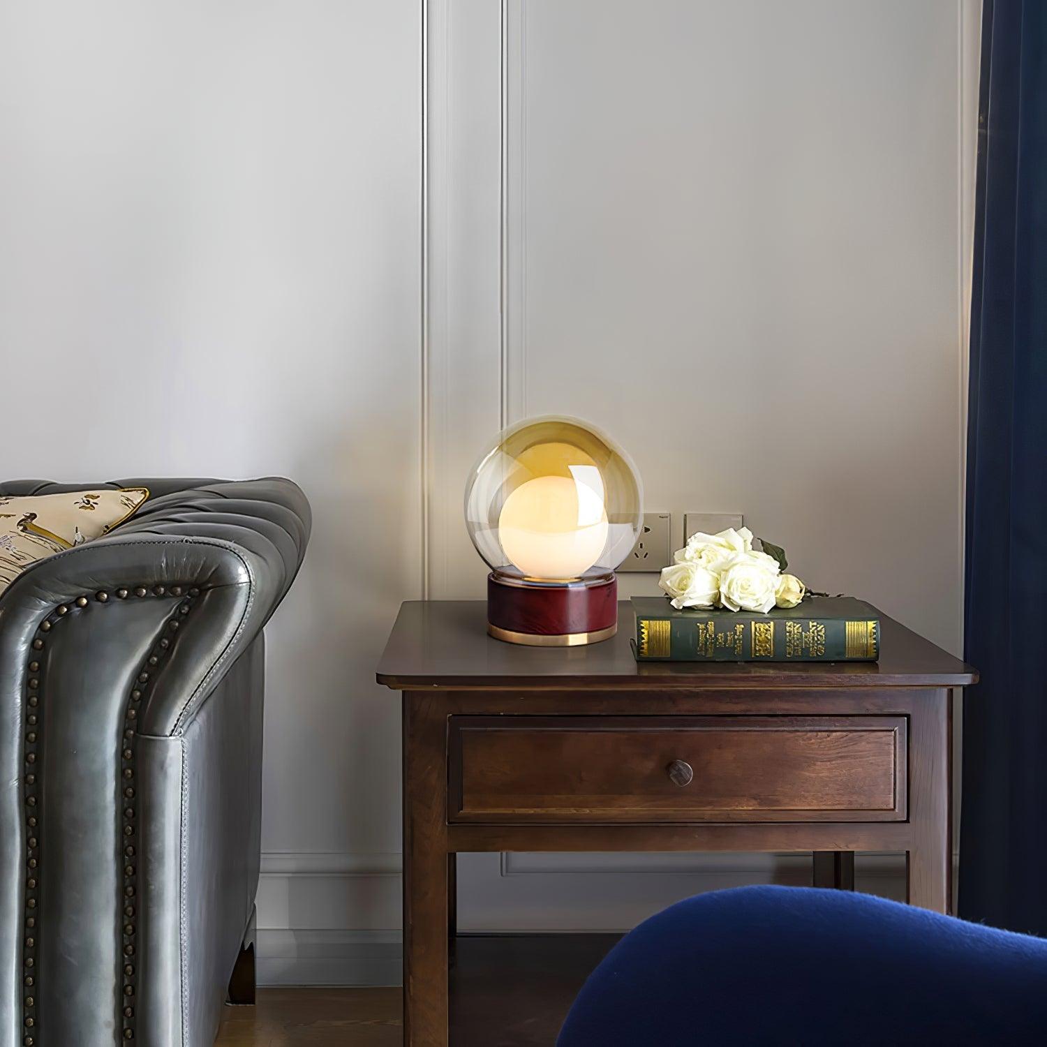 Brinox Wood Artistic Table lamp-Neutral Decor