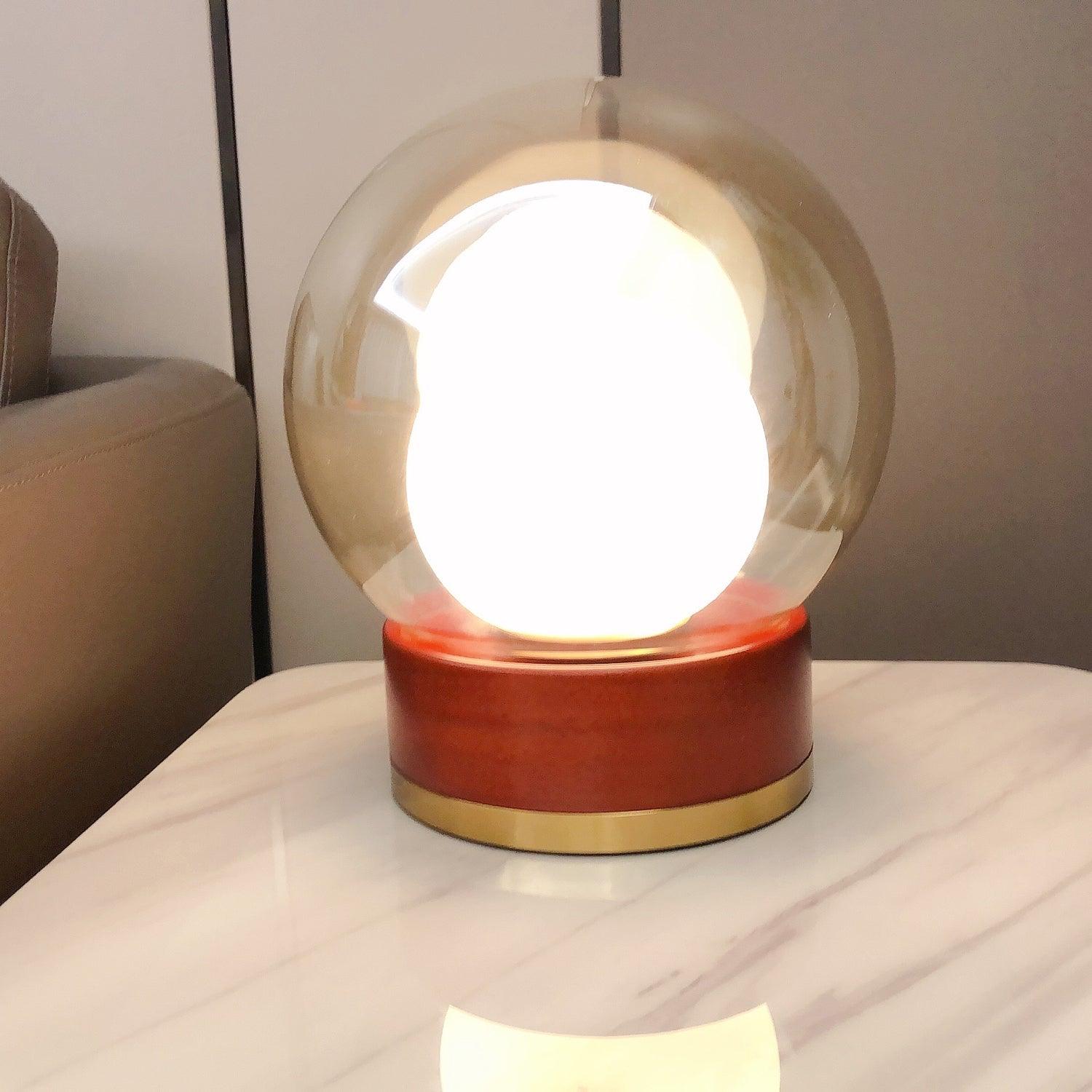 Brinox Wood Artistic Table lamp-Neutral Decor