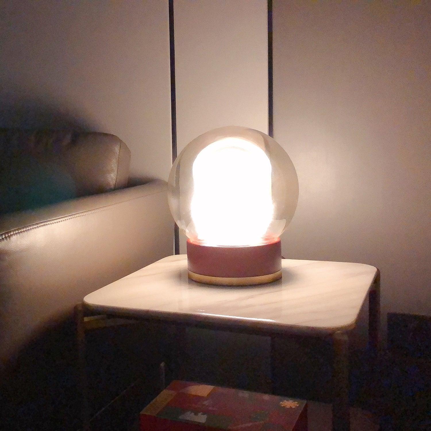 Brinox Wood Artistic Table lamp-Neutral Decor