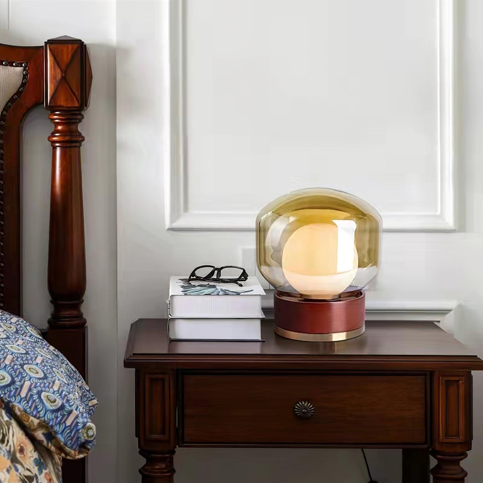 Brinox Wood Artistic Table lamp-Neutral Decor