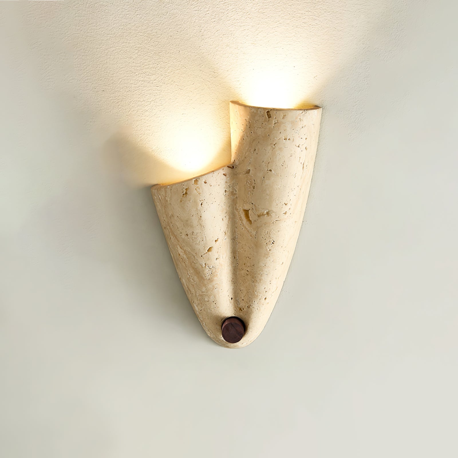 Artistic Travertine Wall Light-Neutral Decor