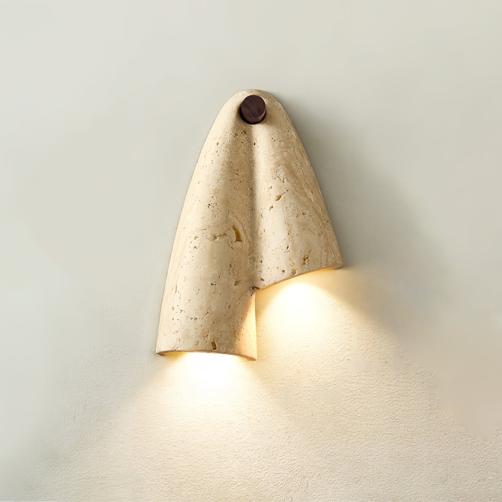 Artistic Travertine Wall Light-Neutral Decor