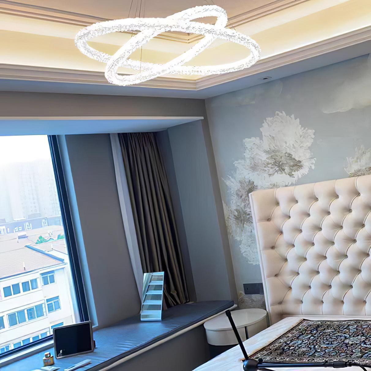 Lustra Chandelier Ring Crystal LED-Neutral Decor