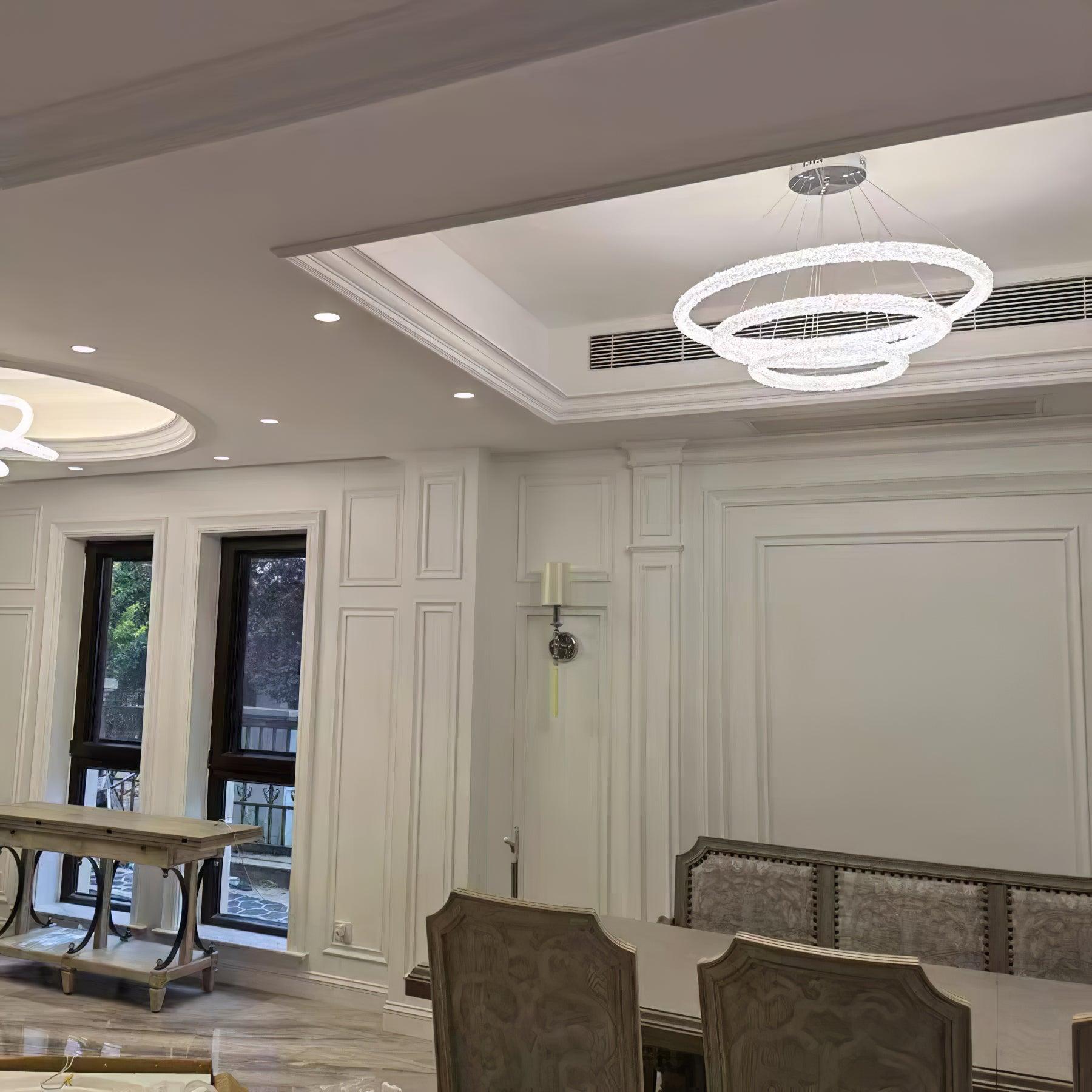 Lustra Chandelier Ring Crystal LED-Neutral Decor