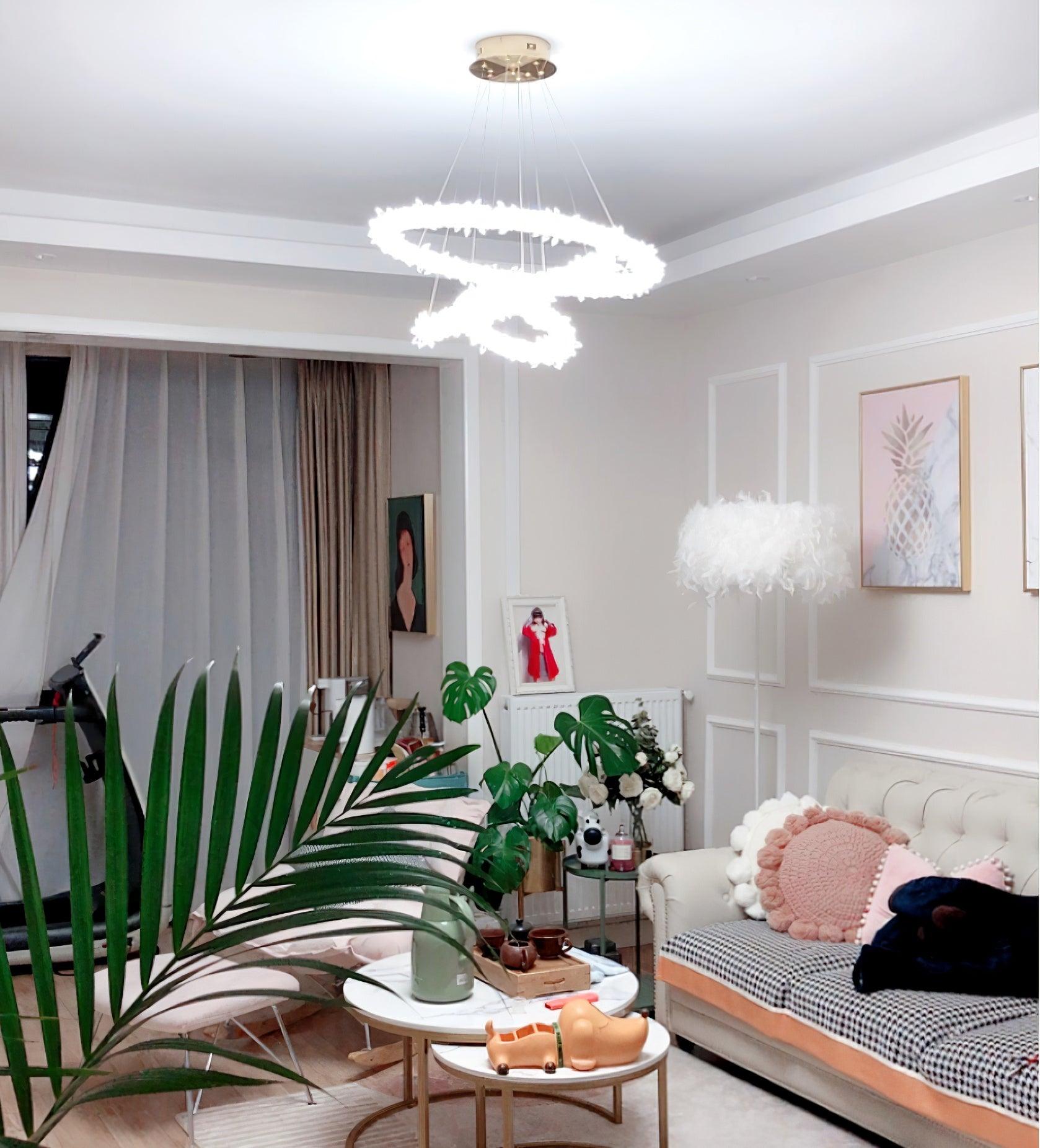 Lustra Chandelier Ring Crystal LED-Neutral Decor