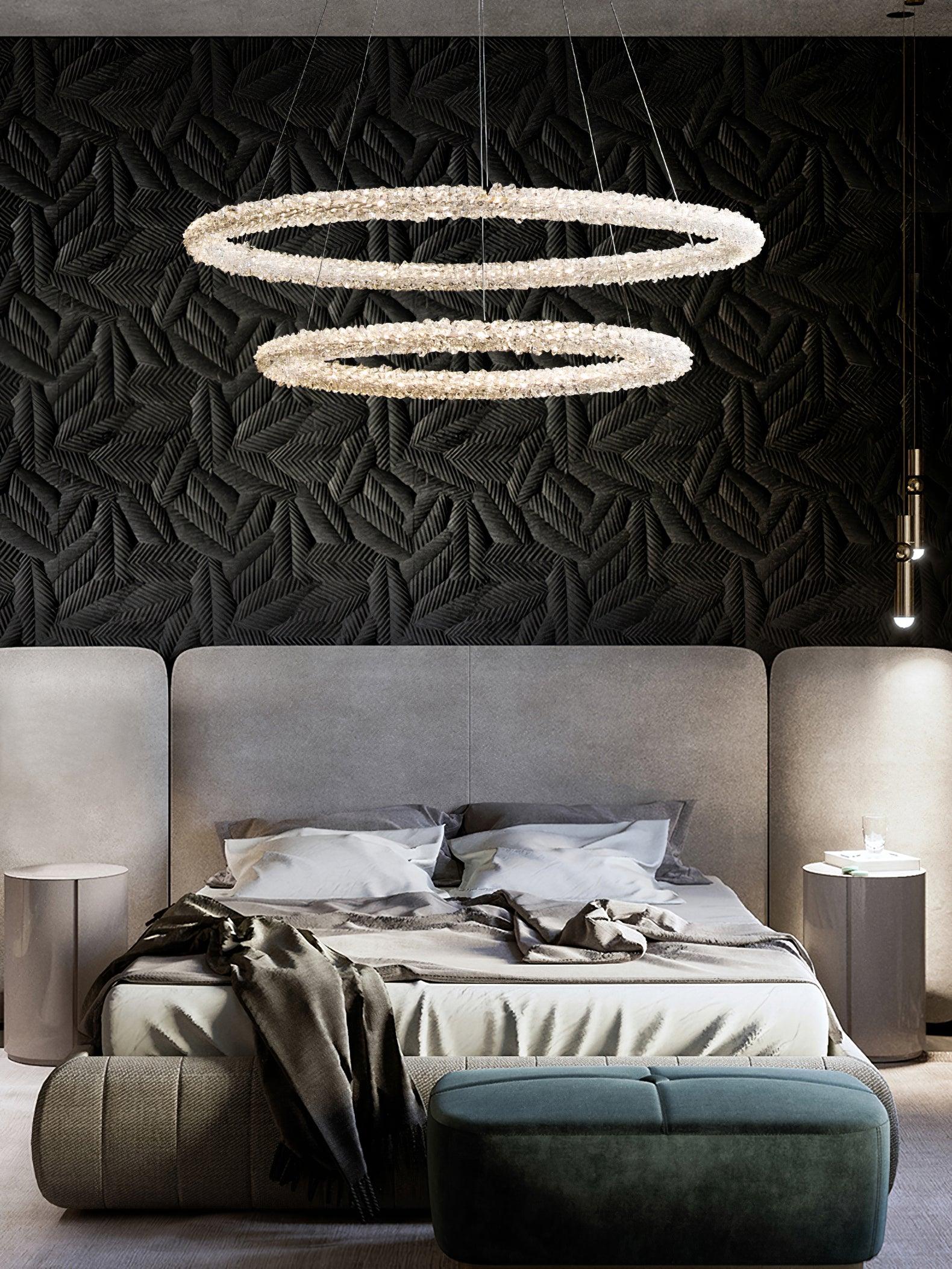 Lustra Chandelier Ring Crystal LED-Neutral Decor