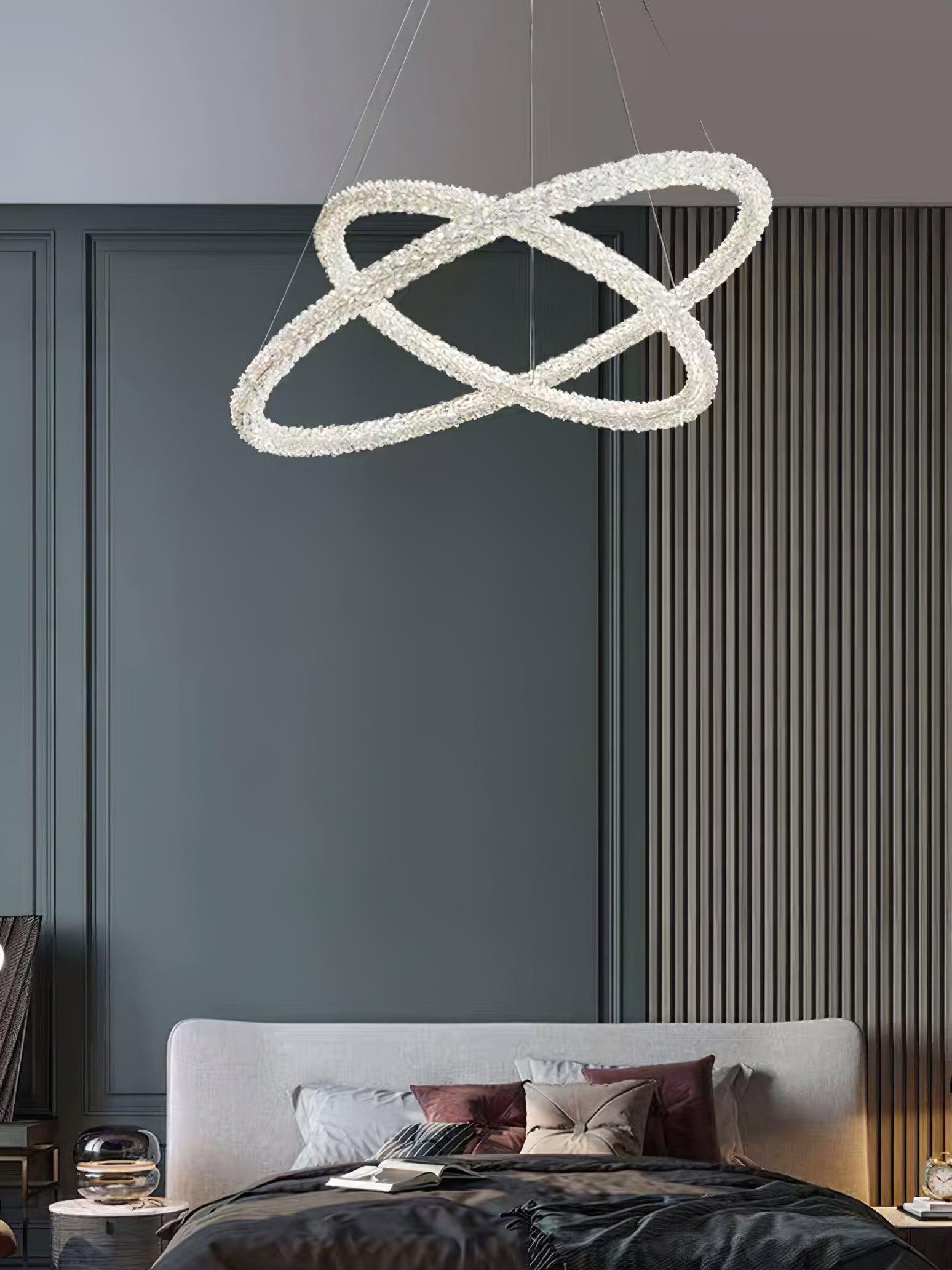 Lustra Chandelier Ring Crystal LED-Neutral Decor