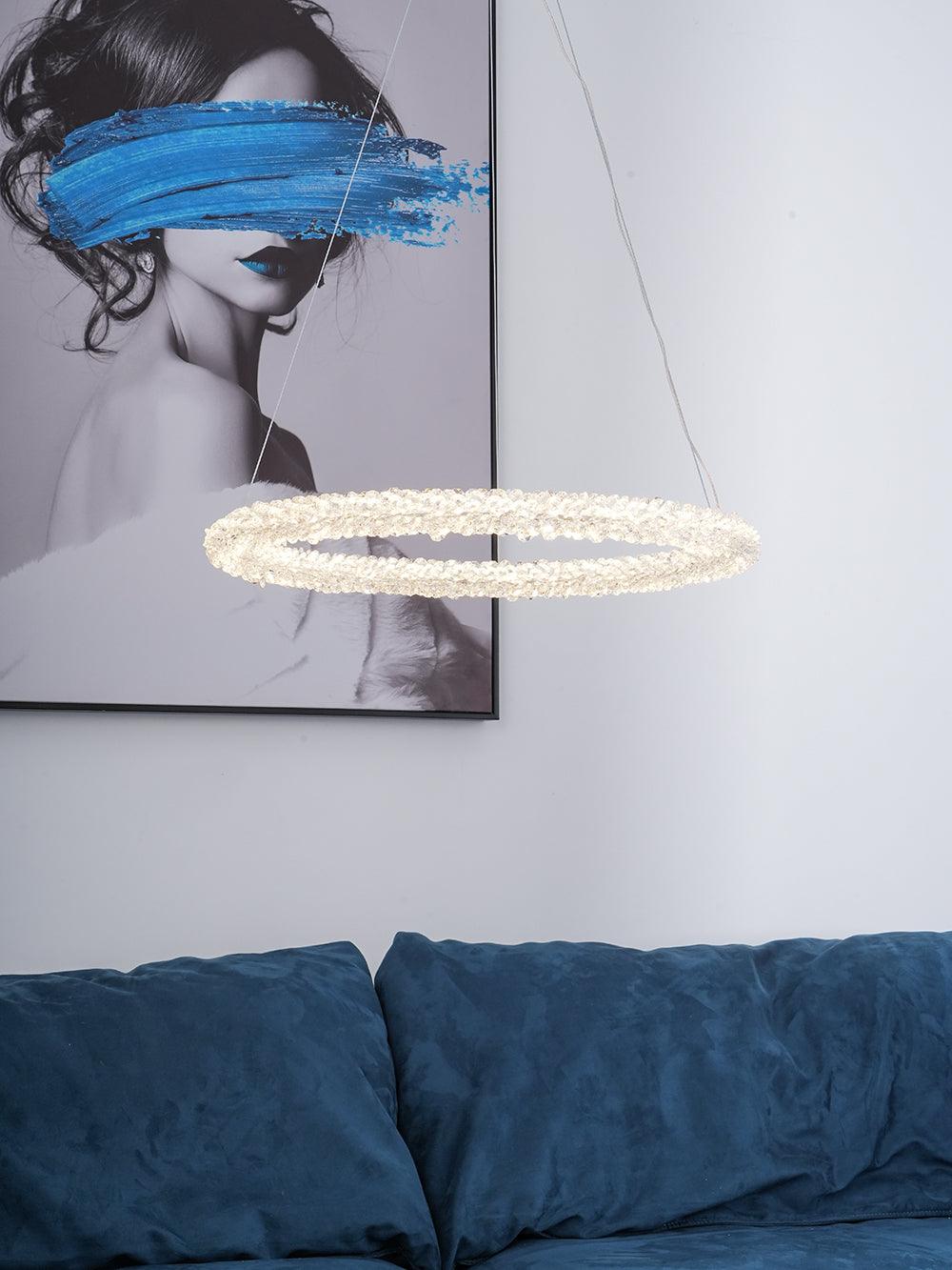 Lustra Chandelier Ring Crystal LED-Neutral Decor