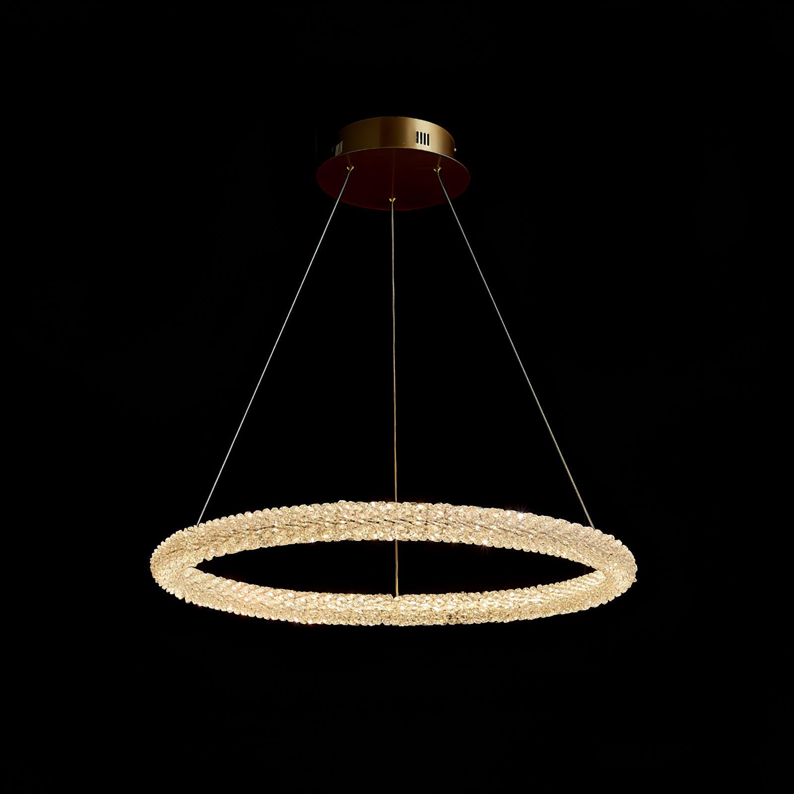 Lustra Chandelier Ring Crystal LED-Neutral Decor