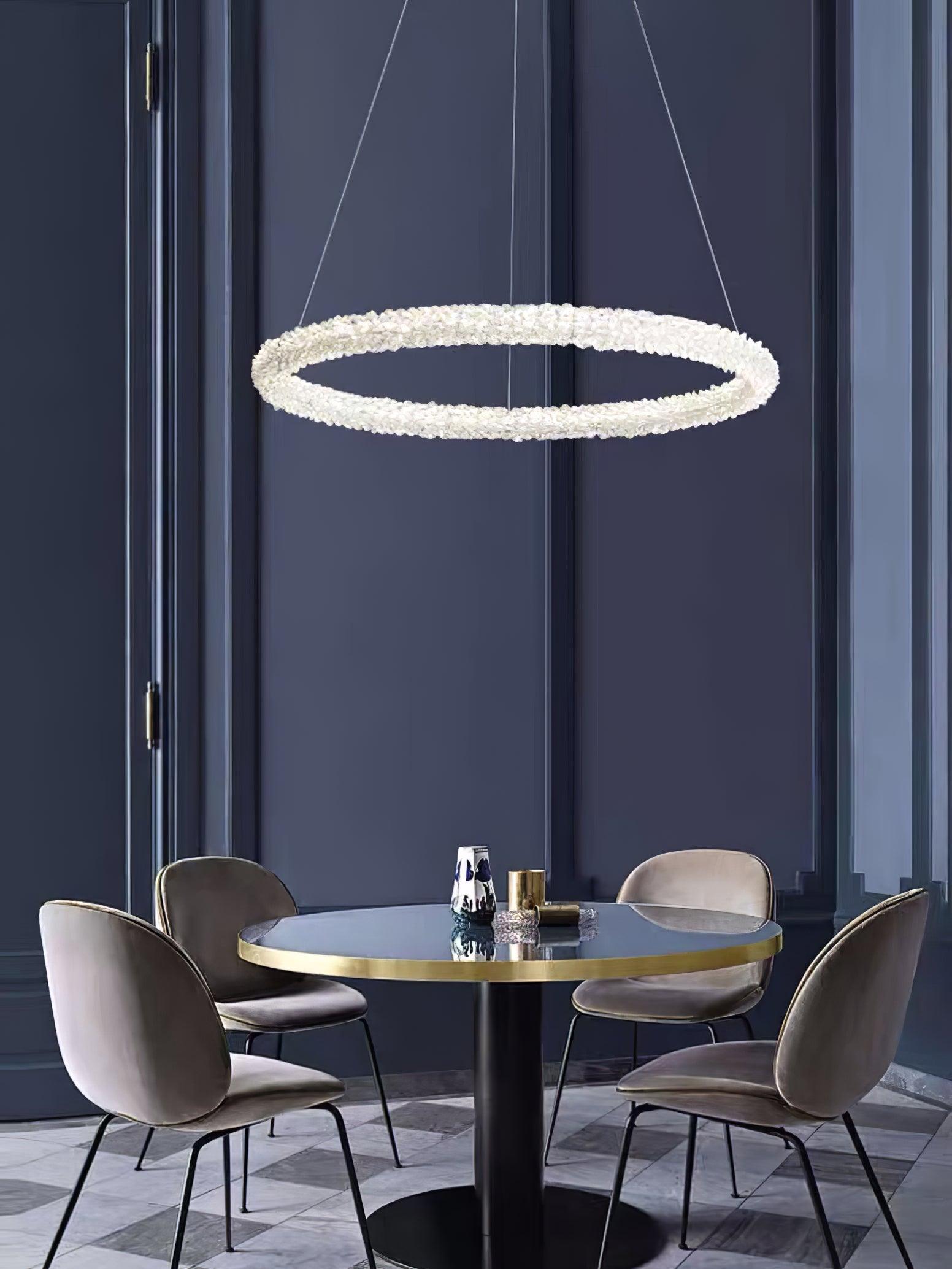 Lustra Chandelier Ring Crystal LED-Neutral Decor