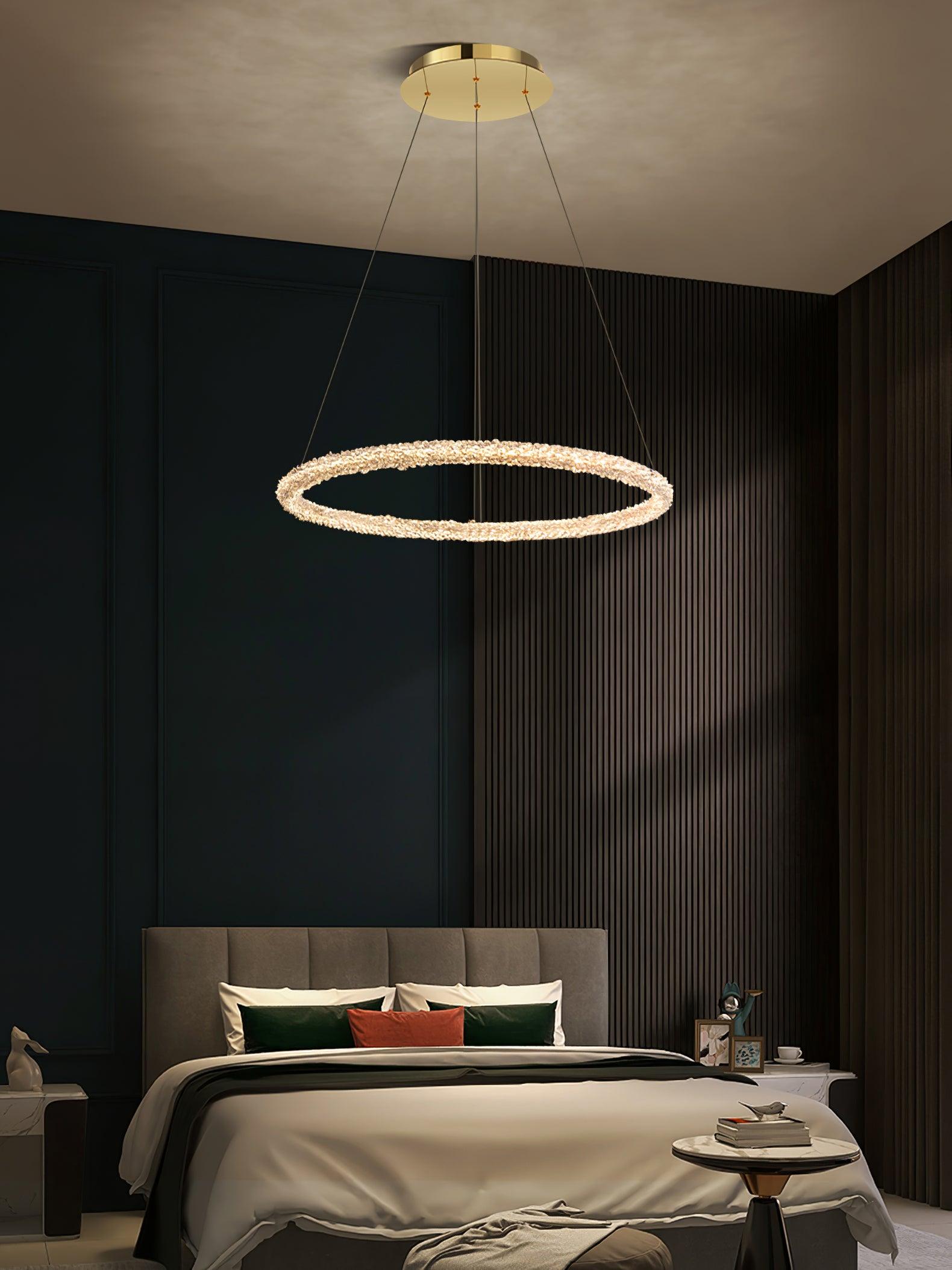Lustra Chandelier Ring Crystal LED-Neutral Decor
