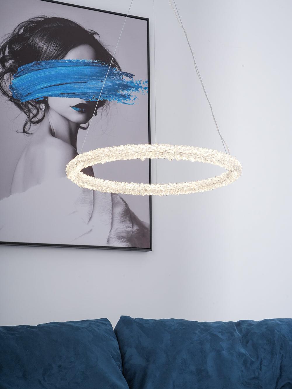 Lustra Chandelier Ring Crystal LED-Neutral Decor