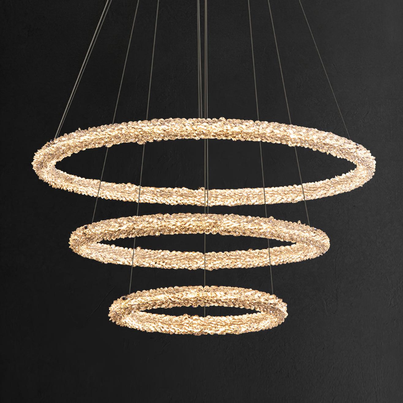 Lustra Chandelier Ring Crystal LED-Neutral Decor