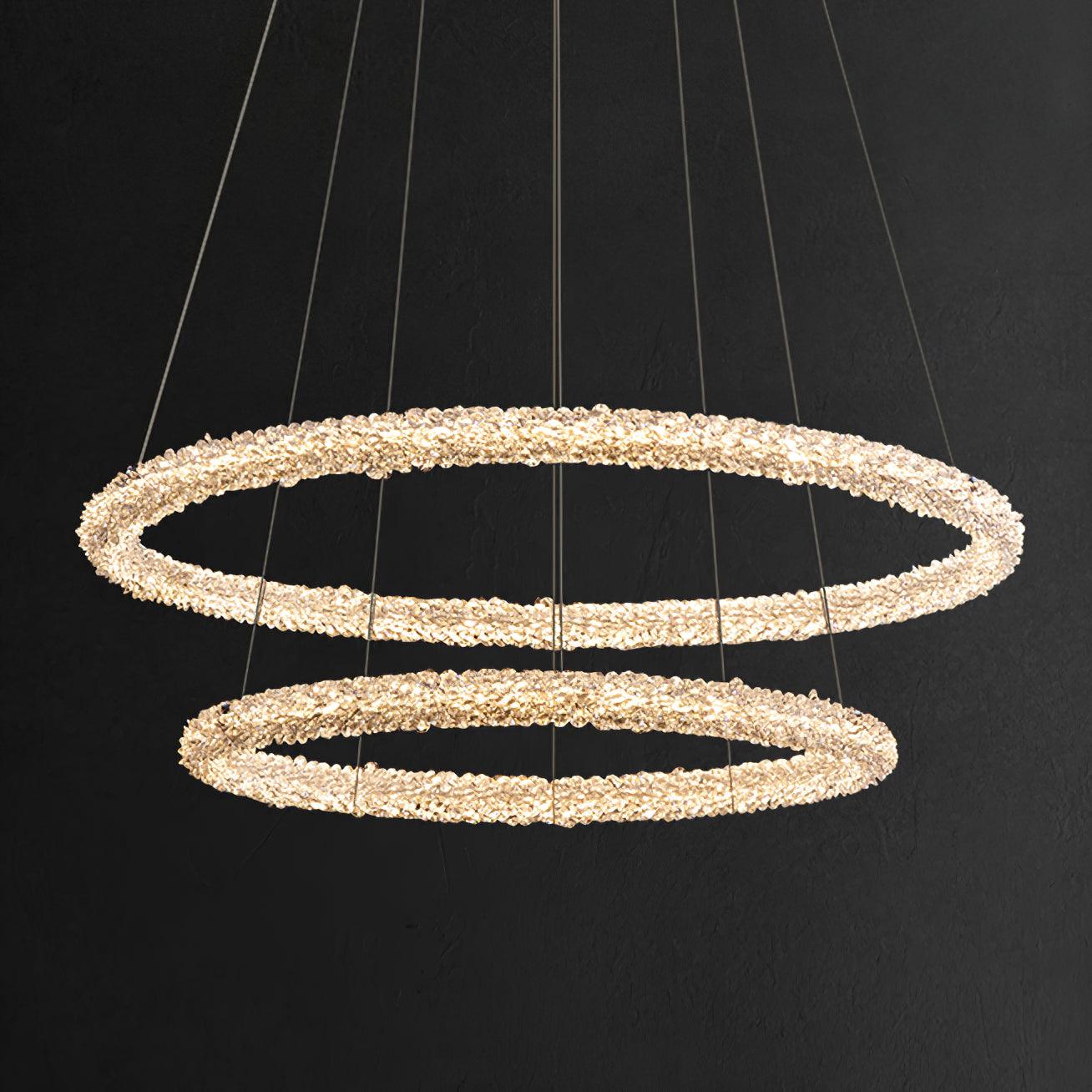 Lustra Chandelier Ring Crystal LED-Neutral Decor