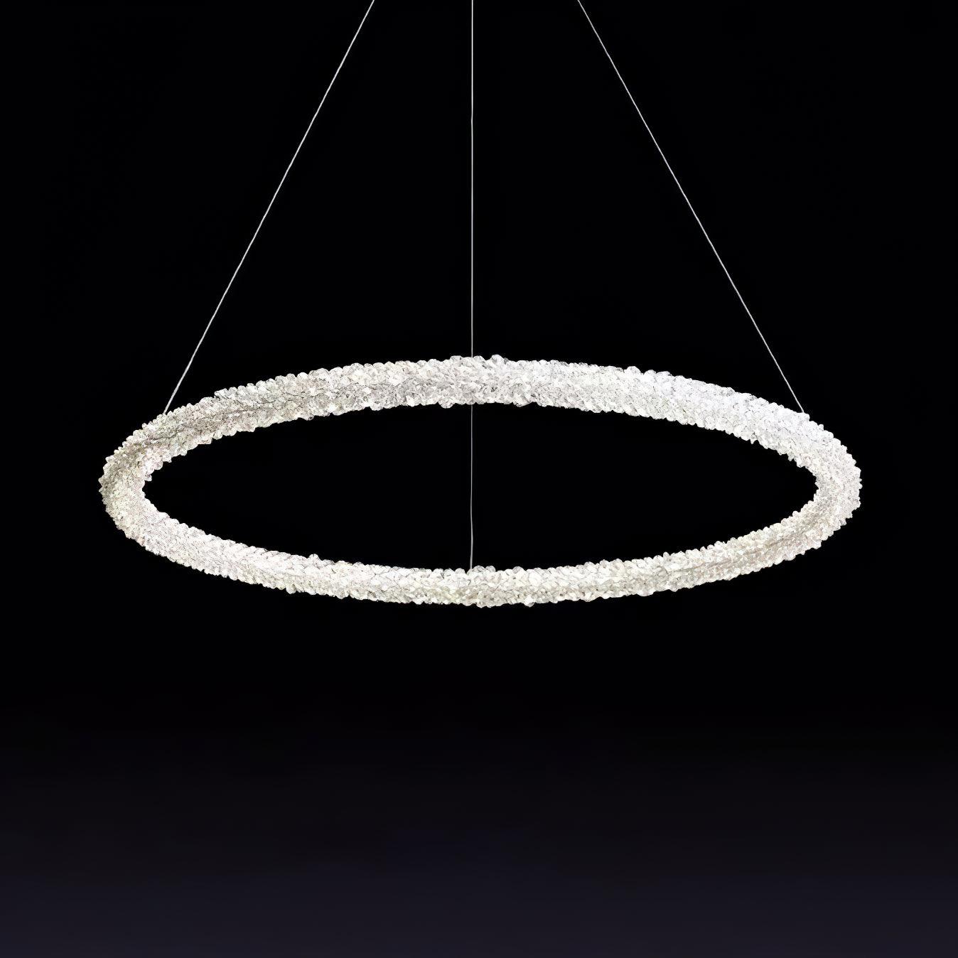 Lustra Chandelier Ring Crystal LED-Neutral Decor