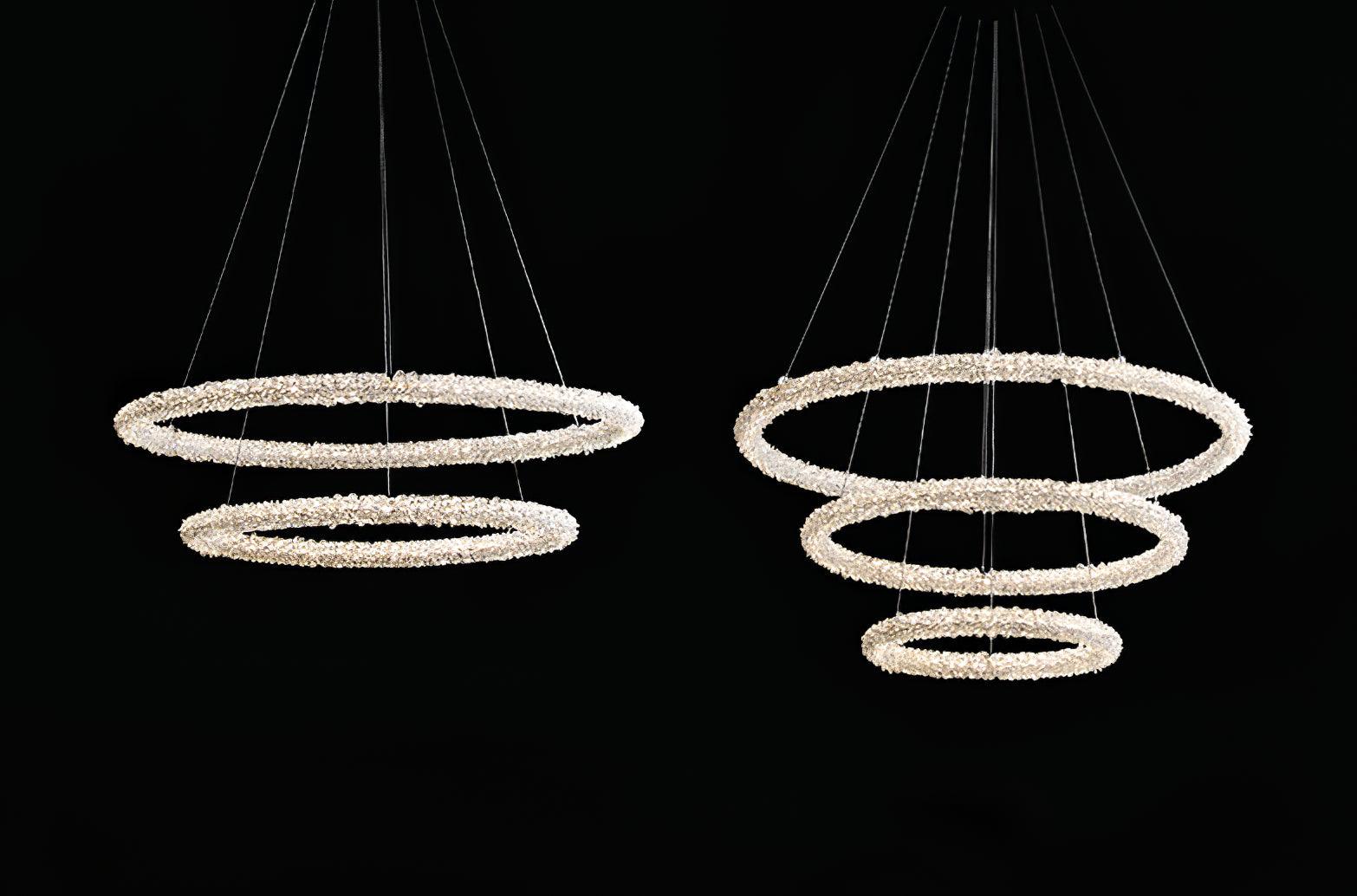 Lustra Chandelier Ring Crystal LED-Neutral Decor