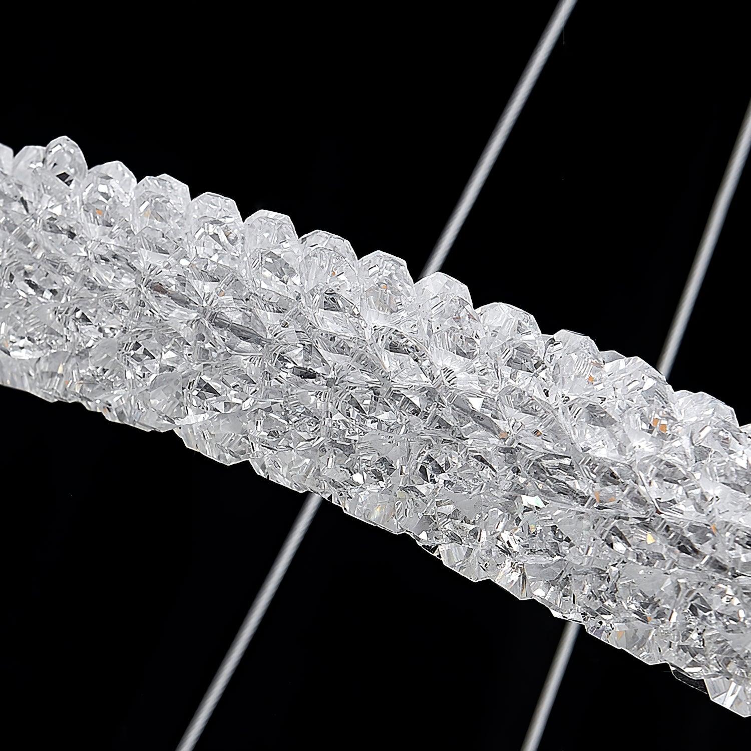 Lustra Chandelier Ring Crystal LED-Neutral Decor