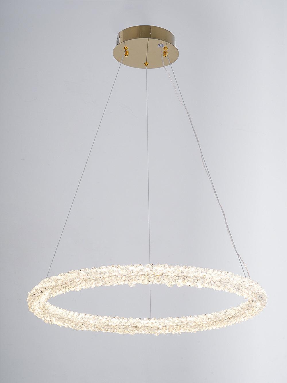 Lustra Chandelier Ring Crystal LED-Neutral Decor