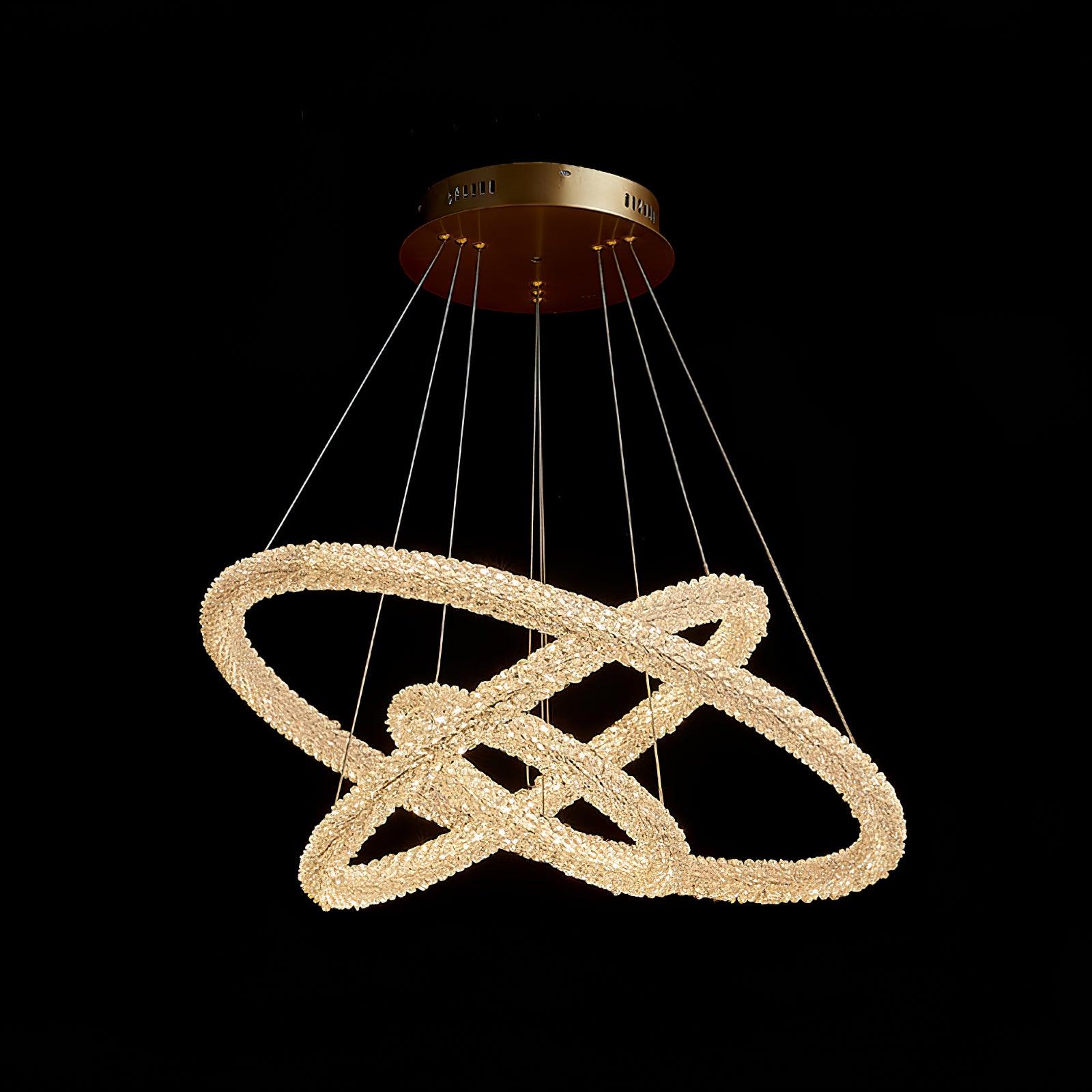Lustra Chandelier Ring Crystal LED-Neutral Decor