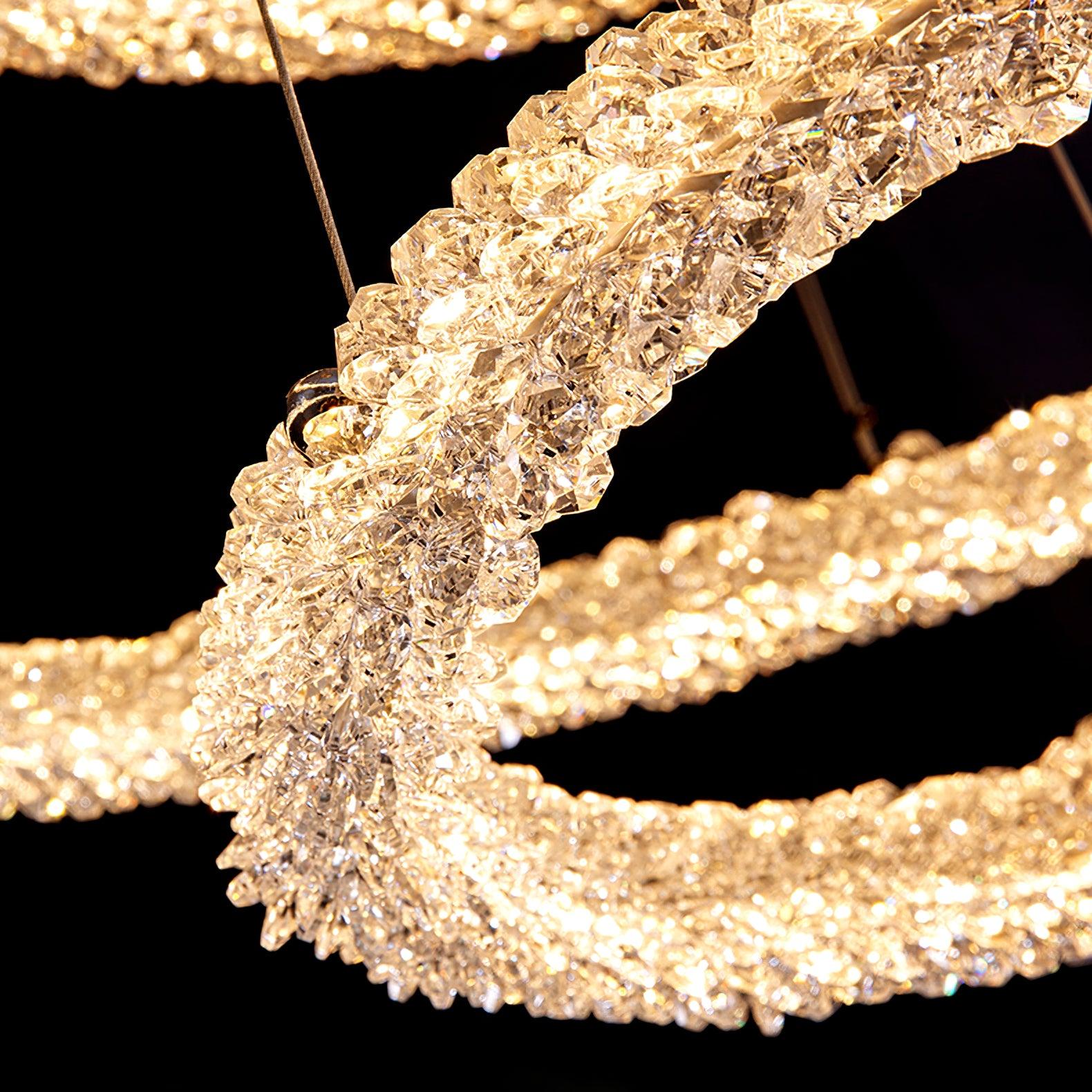 Lustra Chandelier Ring Crystal LED-Neutral Decor